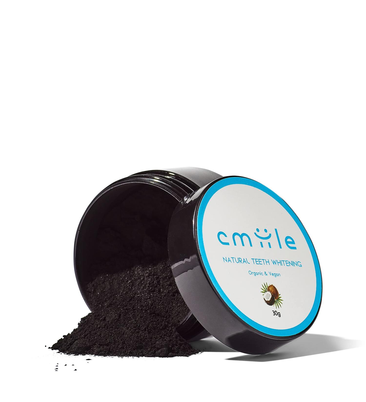 Cmiile 100% Natural Vegan Activated Charcoal Powder for Painless Teeth Whitening - Enhance Your Smile Naturally - Buy Online on GoSupps.com