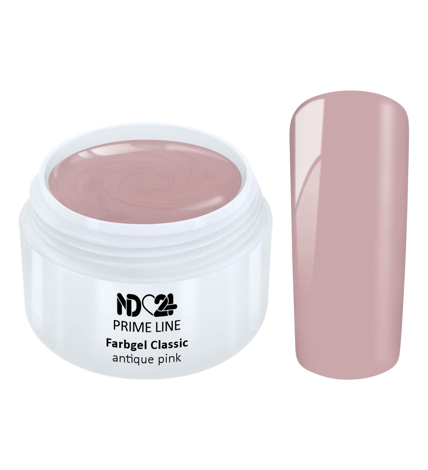 Prime Line - Color Uv Gel Led Color Gel Antique Pink Studio Quality - Made in Germany - 5ml