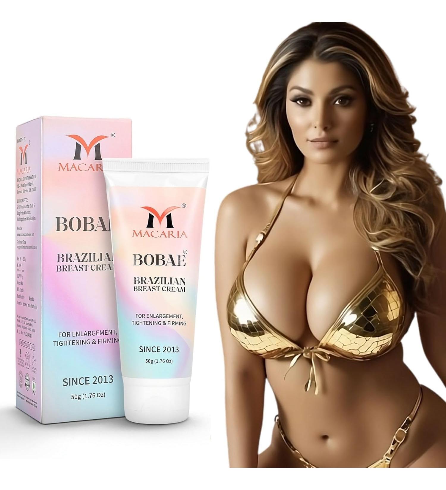 MACARIA Bobae Breast Cream Gel For Bigger Breast Bust Boobs Enlargement Tightening Shape & Size up Toning Cream Gel Quick Growth Lifting & Firming Breast Enhancement Gel