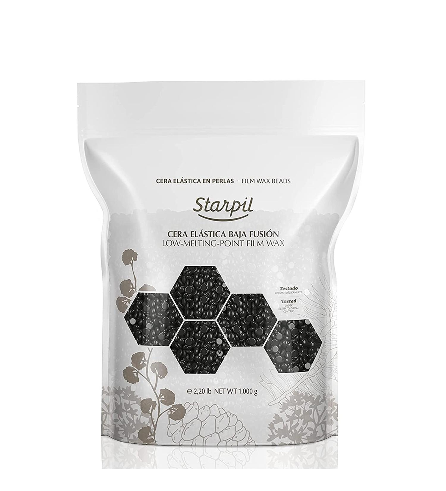 Starpil Black Hard Wax Beads 1000g - Stripless Low Temperature Wax for Hair Removal - Face, Body, Bikini, Brazilian - 2.2 lb Bag (Pack of 1) - Buy Online on GoSupps.com