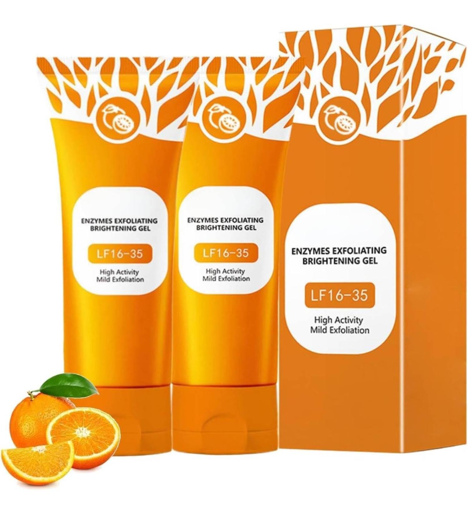 Orange Exfoliant Gel Pour Le Visage Gel Exfoliant Orange Gelee Eclaircissante Gommage Gommage Visage Aux Enzymes Purifiante Nettoyage En Profondeur R duire Les Points Noirs & Pores Dilat s (2PC 50g) 2PC 50 g (Lot de 1) - Buy Online on GoSupps.com