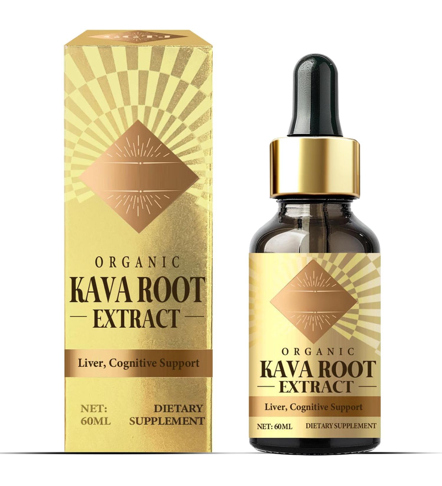 Kava Kava Drops High Concentration Kava Root Extract for Relaxation and Immune Support Vegan & Non-GMO 2 Fl Oz (Pack of 1) - Buy Online on GoSupps.com