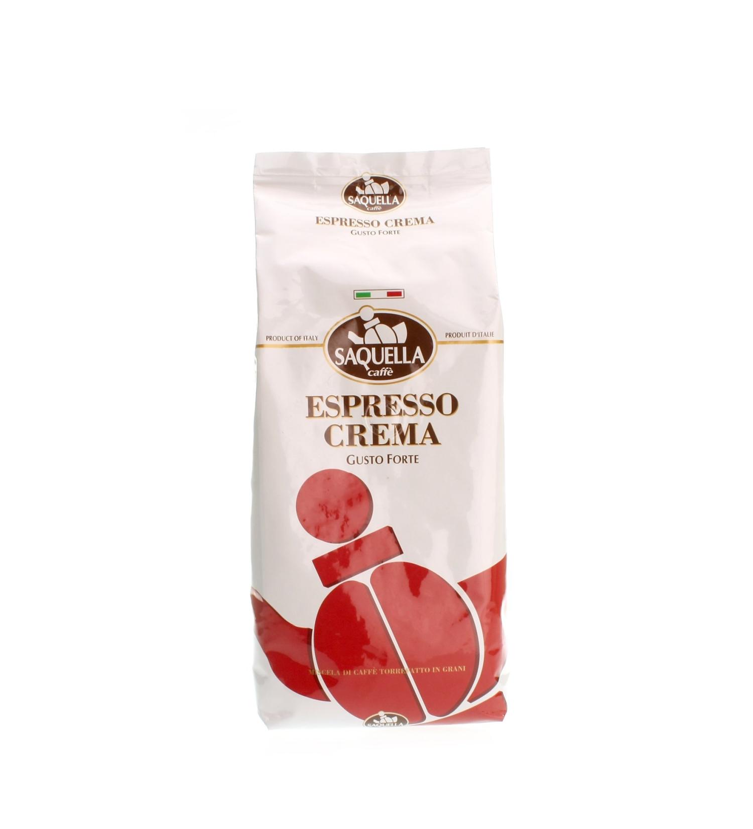 Saquella Saella Espresso Crema Coffee Unground Slowly Roasted 1kg Italian Espresso
