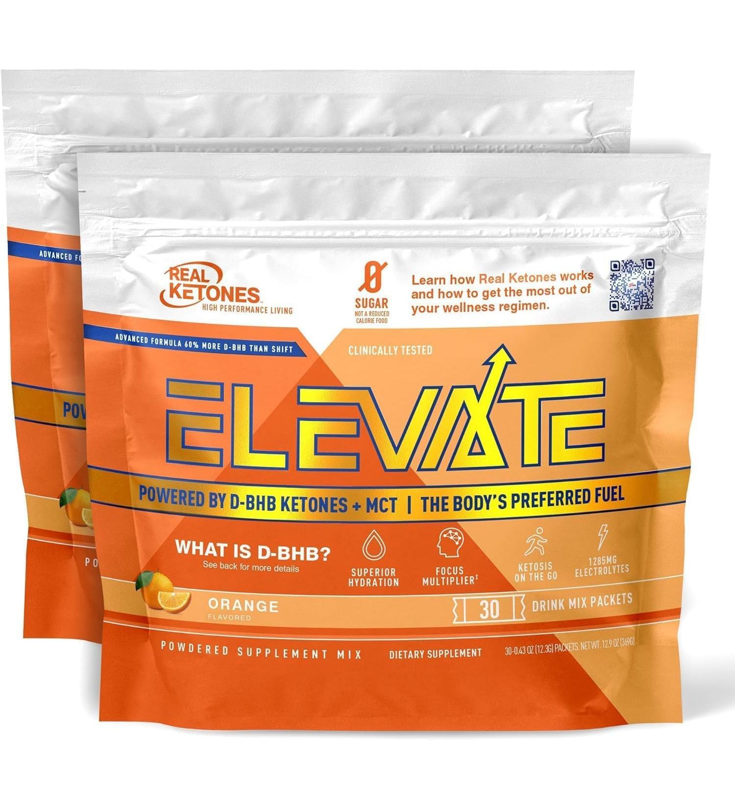 Real Ketones Prime D - Exogenous Keto BHB + MCT Electrolyte Drink Mix 60 Packets Orange Blast - 60 Servings - Buy Online on GoSupps.com