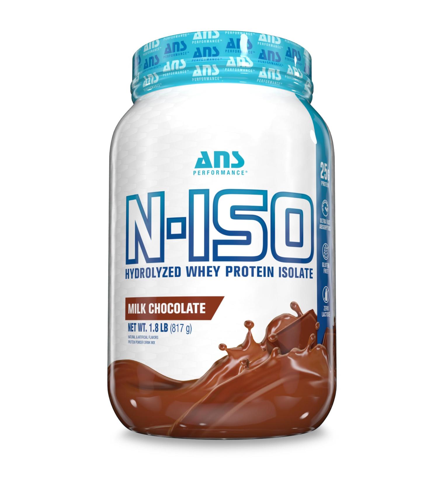 100% Pure Hydrolyzed Whey Isolate Protein with BCAAs - 25g Protein Peanut Free Gluten Free Zero Lactose - Milk Chocolate 1.8 lb - Shop Internationally - Buy Online on GoSupps.com