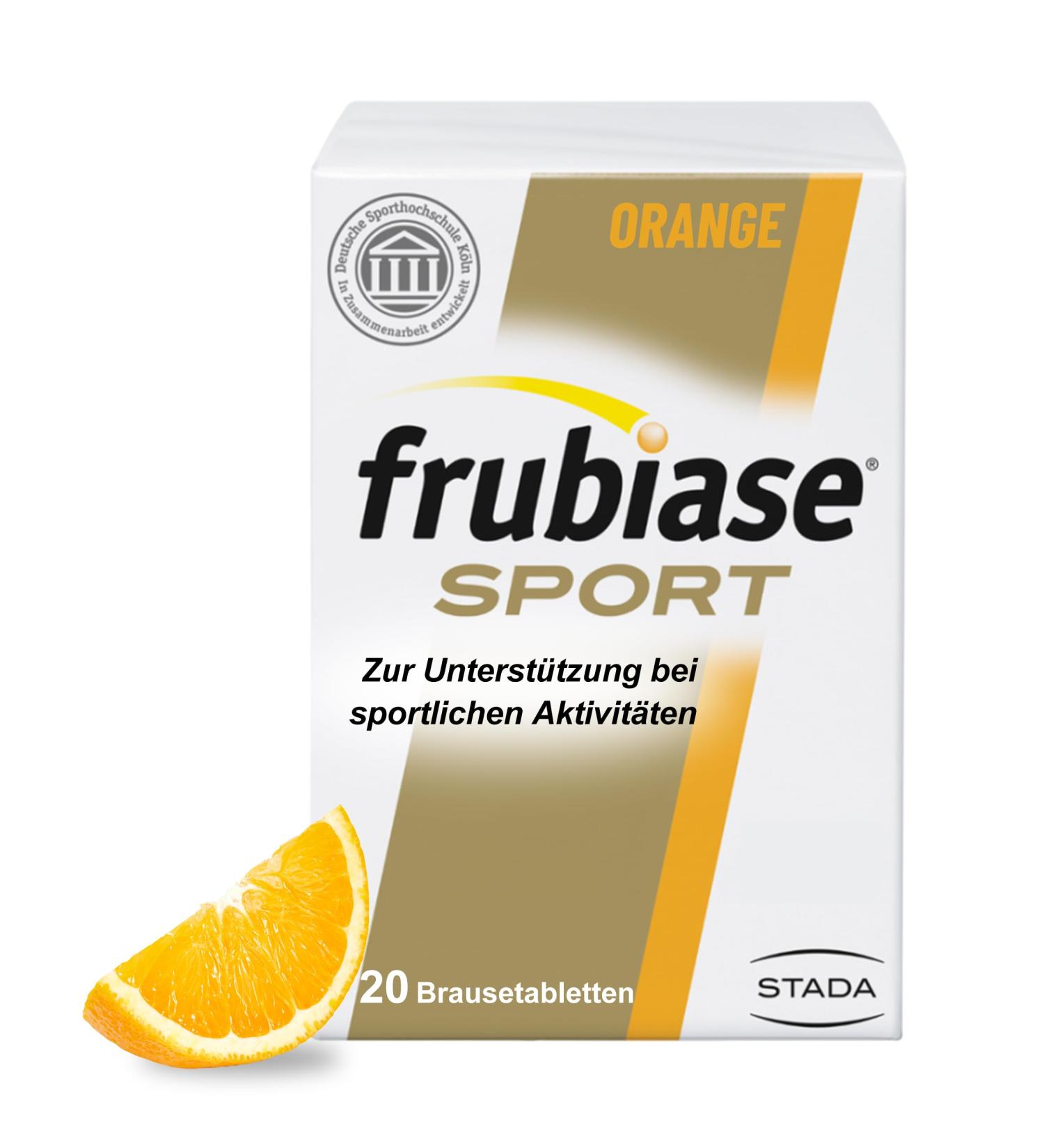 Frubiase Sport Orange - High-Dose Vitamins & Minerals for Sports | 20 Effervescent Tablets - Buy Online on GoSupps.com