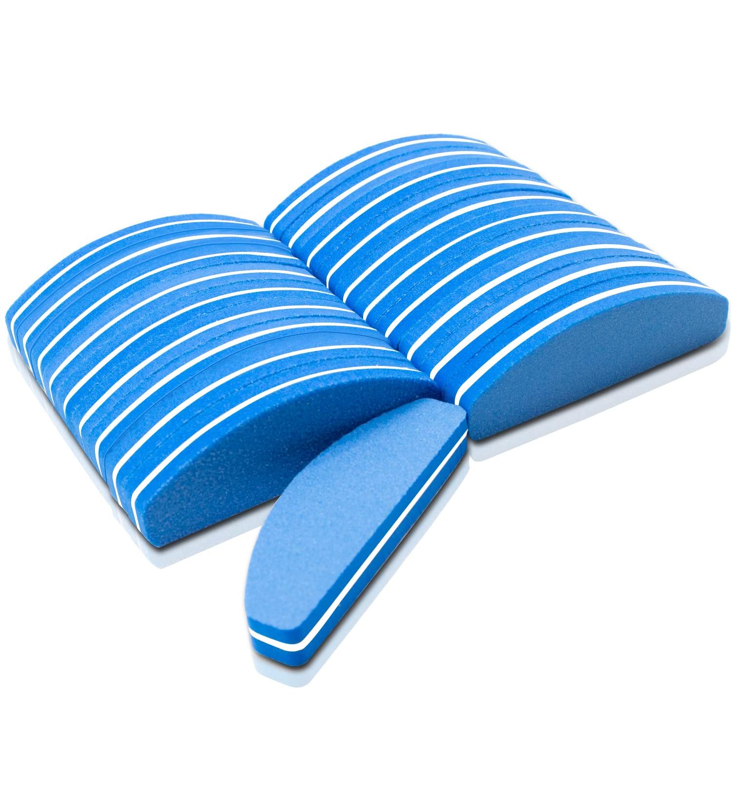 20 Pcs Double Sided Nail Buffers 100/180 Grit Blocks for Natural Gel Acrylic Nails - Durable and Portable Manicure Tools (Blue) - Buy Online on GoSupps.com