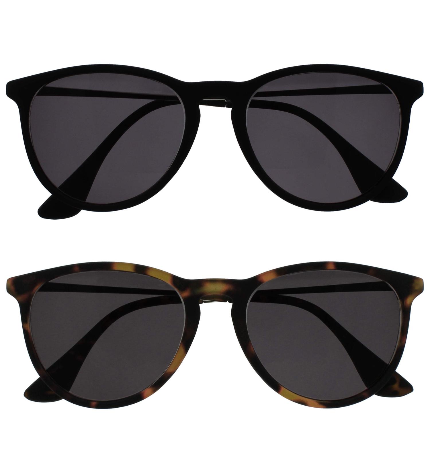 Opulize Jet Sun Readers 2-Pack - Stylish UV400 Tinted Glasses with Designer Frame & Scratch Protection - +2.00 Dioptres for Men - Buy Online on GoSupps.com