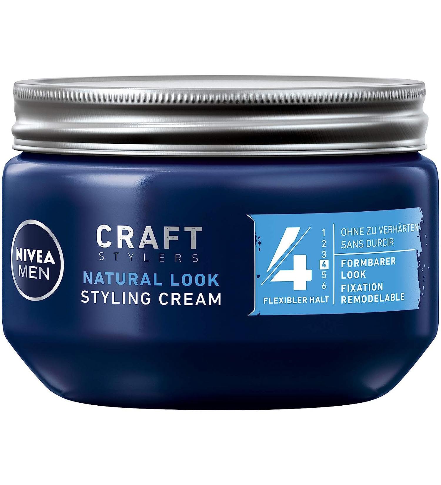 Nivea Men Styling Cream (1x150ml) pack of 1 Hair Cream for Malleable Hold without Hardening Flexible Hair Gel for a Natural Look Parent - Buy Online on GoSupps.com