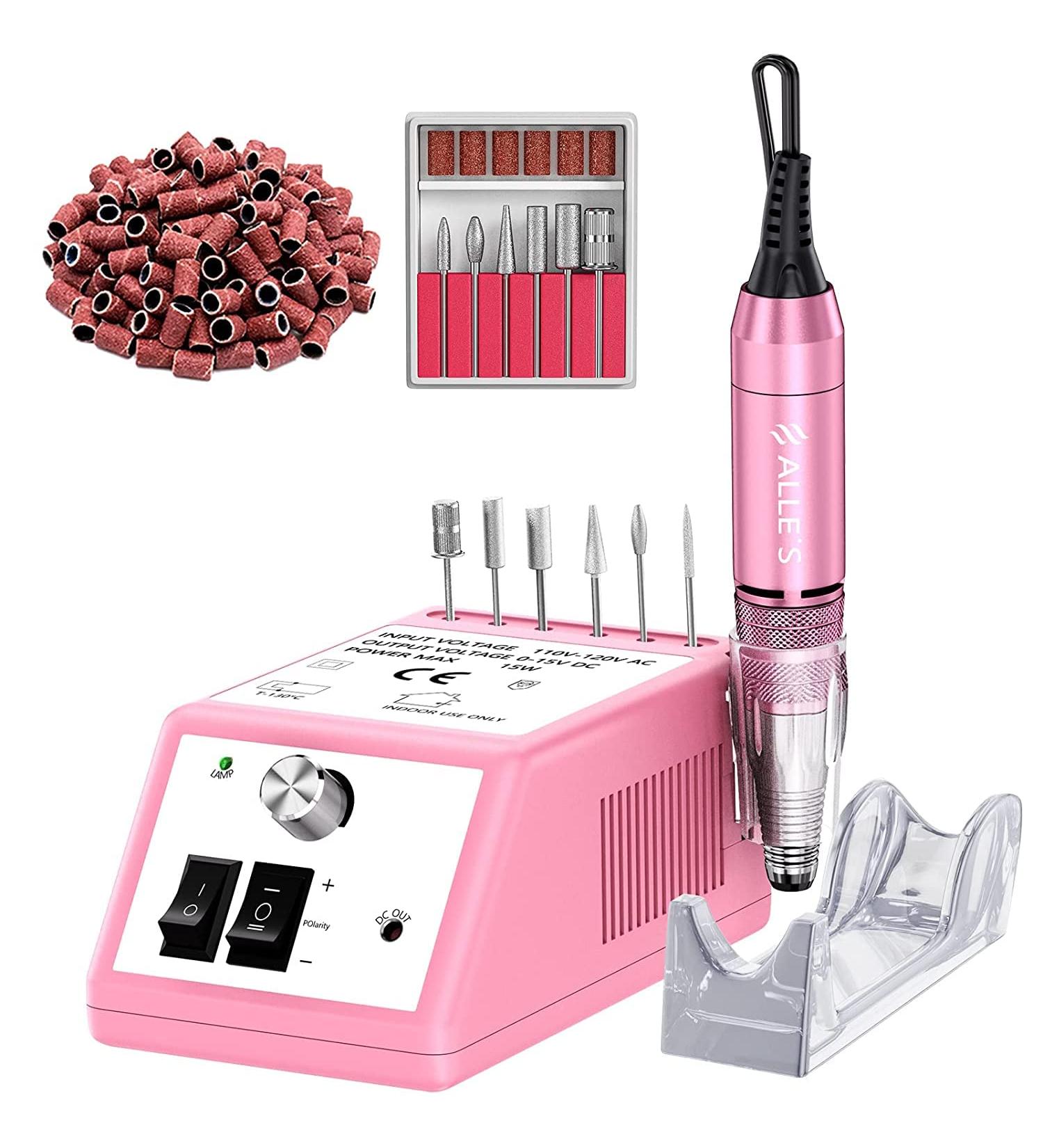 Electric Nail Miller - Professional Nail Milling Cutter Kit 30000 RPM for Acrylic & Gel Nails | Ideal for Home & Salon Use | Perfect Valentine's Day Gift - Buy Online on GoSupps.com