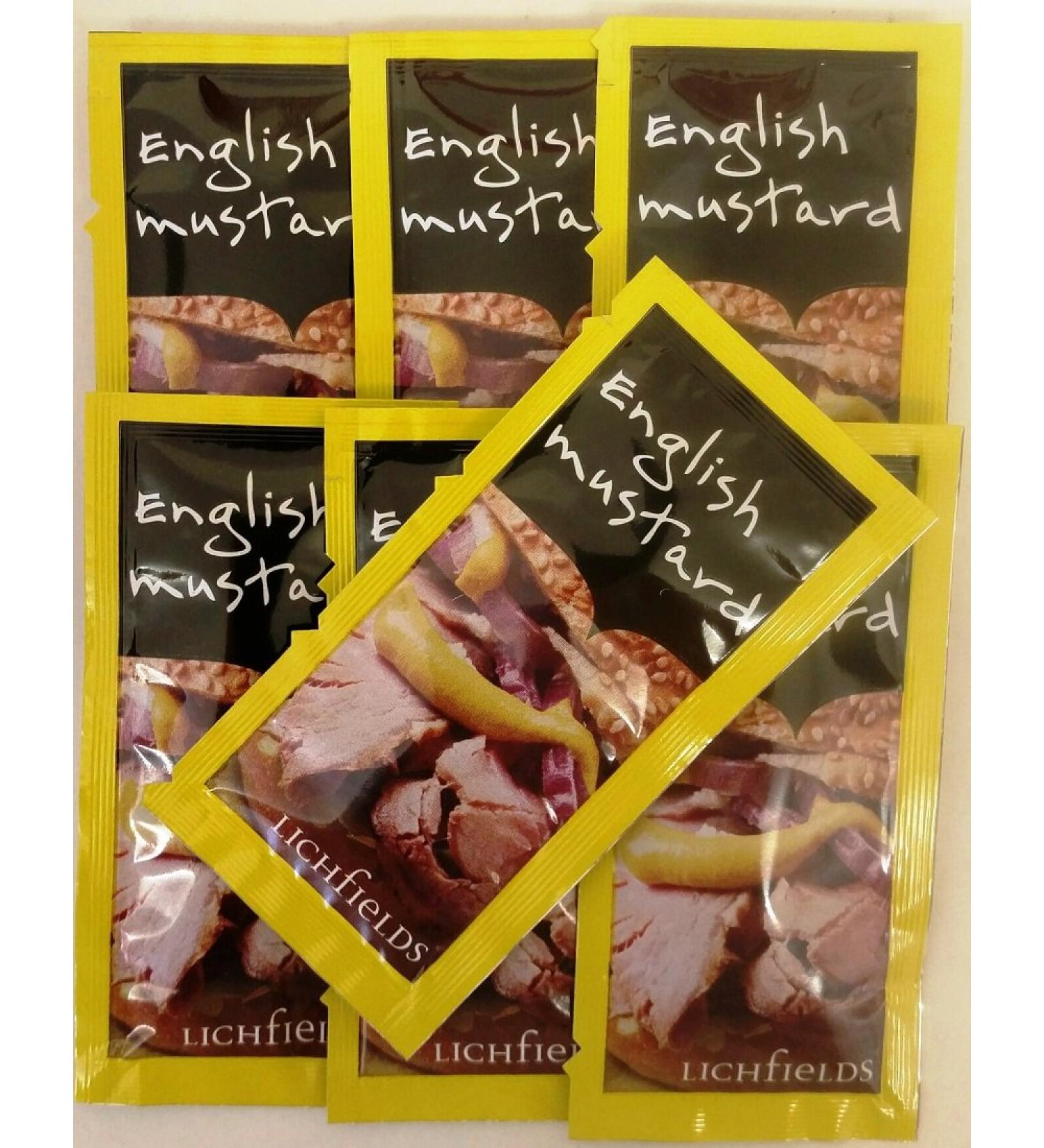 25 English Mustard - 25 Individual sachets