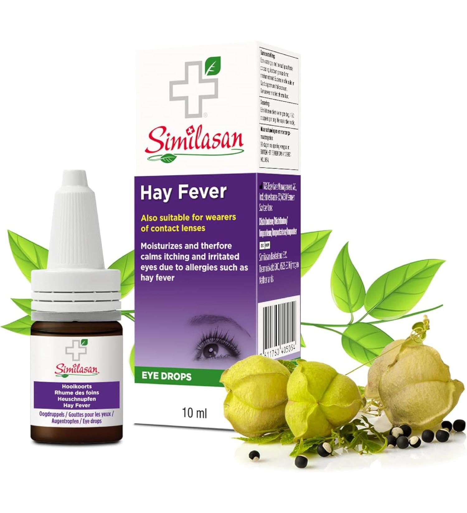 Similasan Eye Drops for Hay Fever 10ml | Allergy Relief for Irritated Itchy Eyes | Pollen Allergy Solution - Buy Online on GoSupps.com