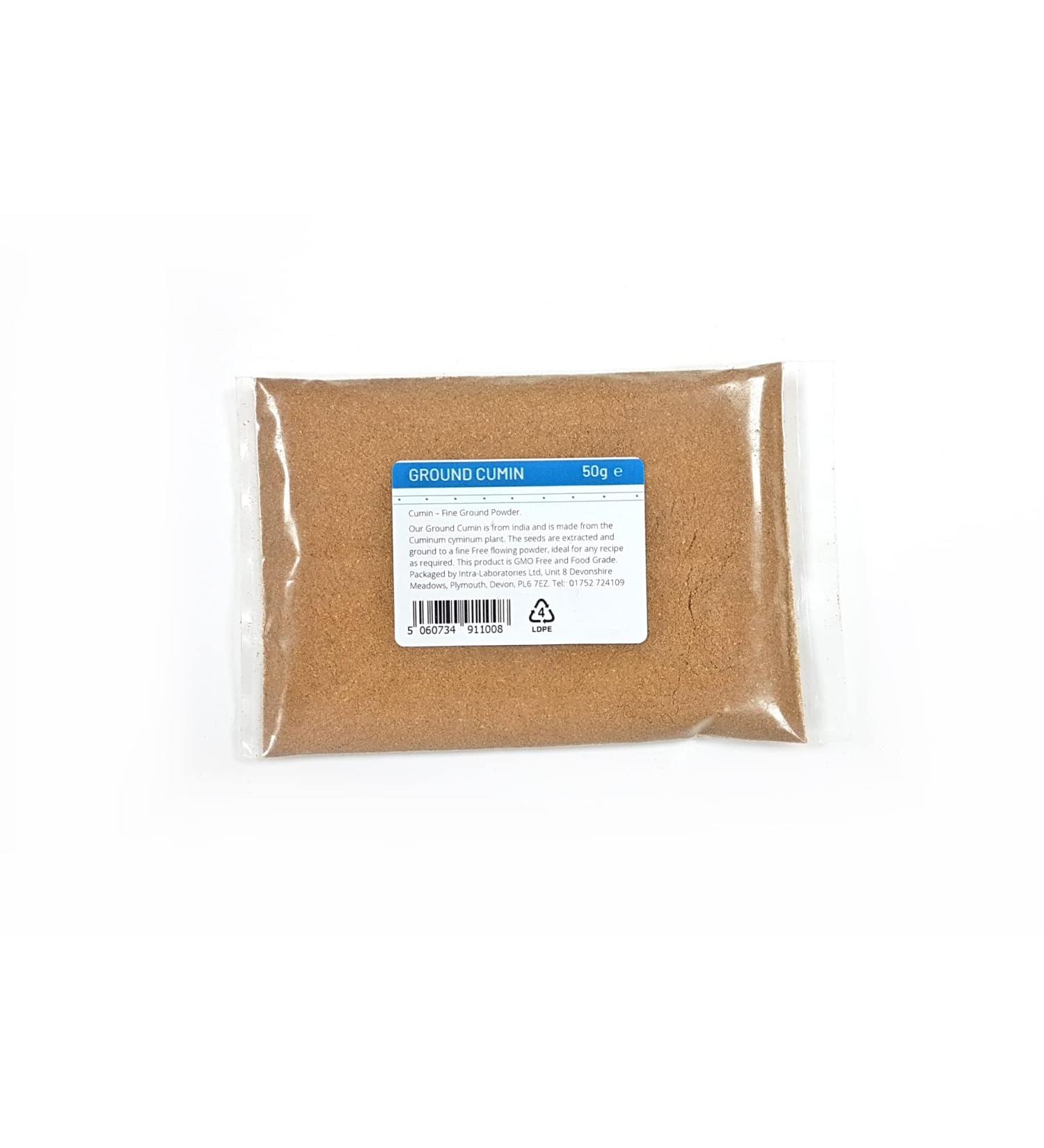 Entirely Ingredients Ground Cumin 50g - Selected for Premium Quality - Premium Food Grade