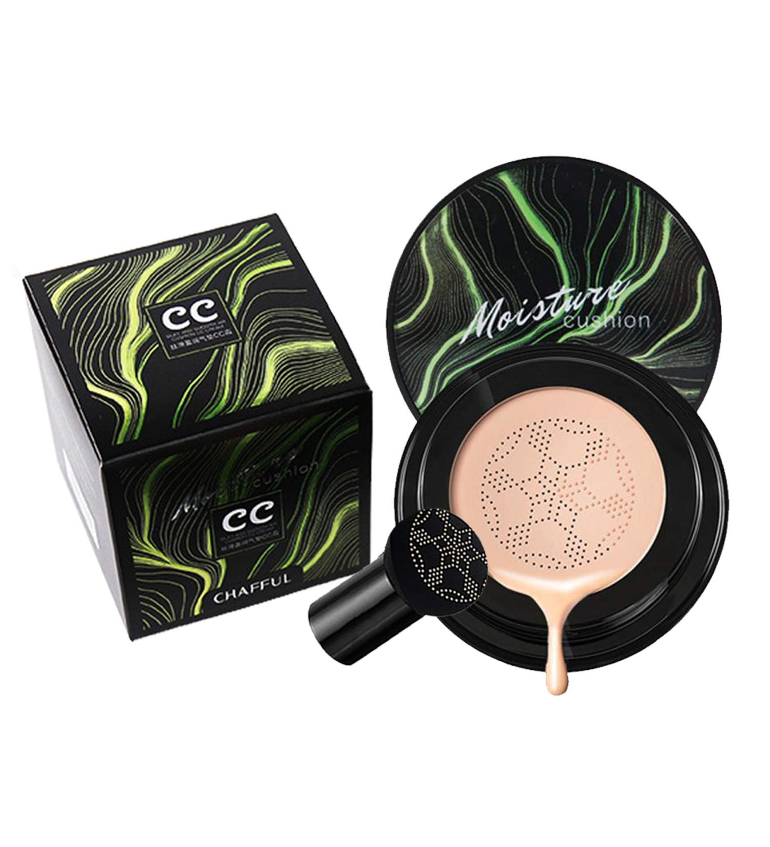 Mushroom Head Air Cushion CC Cream Foundation 0.7oz | Natural Brightening & Long Lasting Waterproof Makeup Base - Buy Online on GoSupps.com