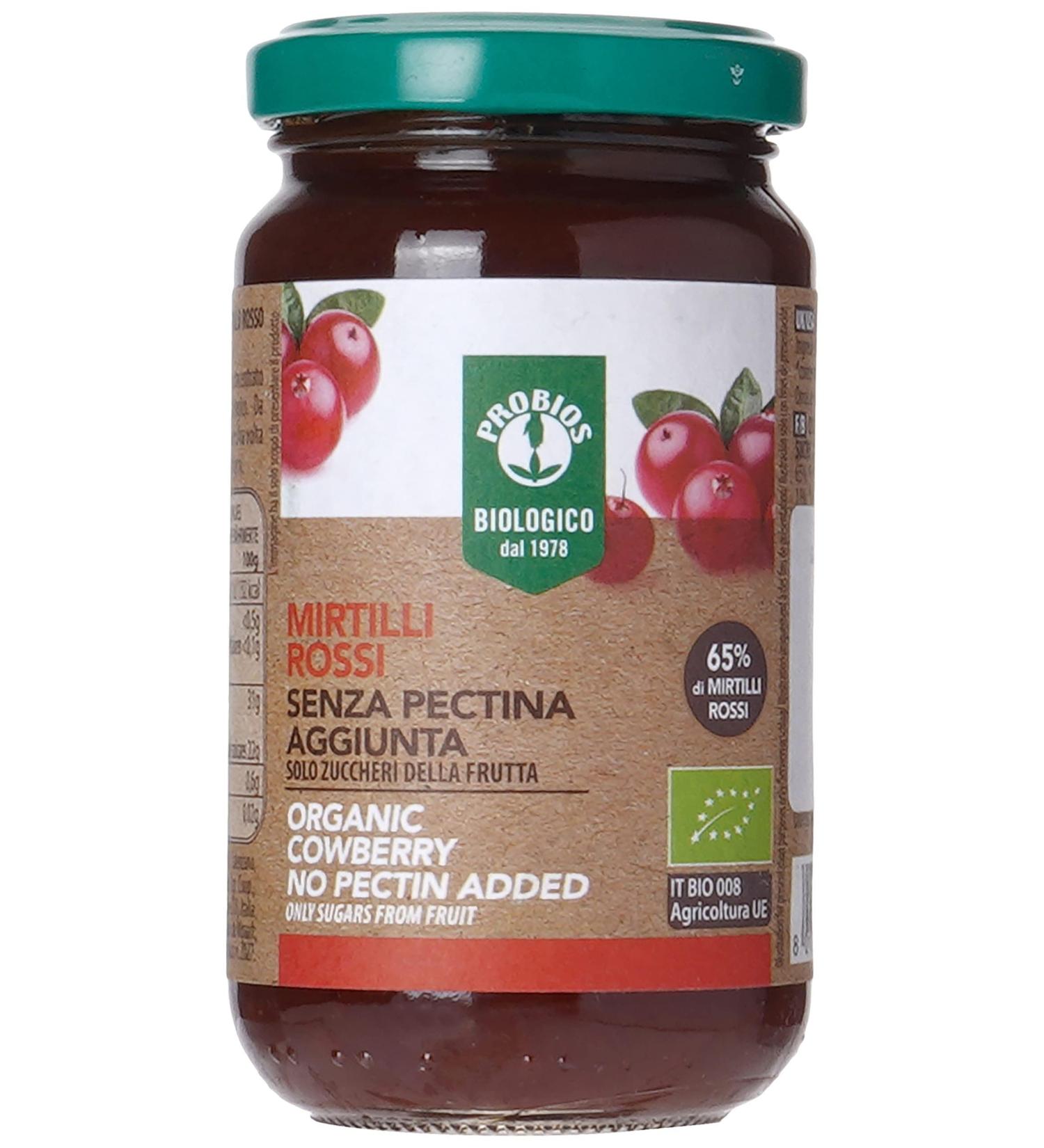 Probios Lingonberry Spread Pectin Free 220g - Buy Online on GoSupps.com