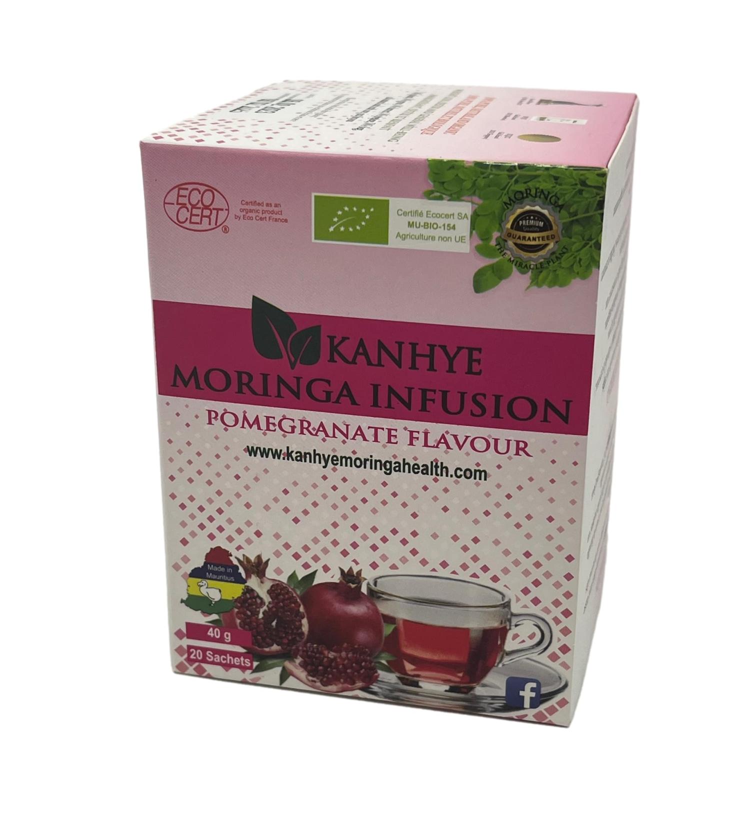 KANHYE Moringa Infusion Pomegranate flavour - Buy Online on GoSupps.com