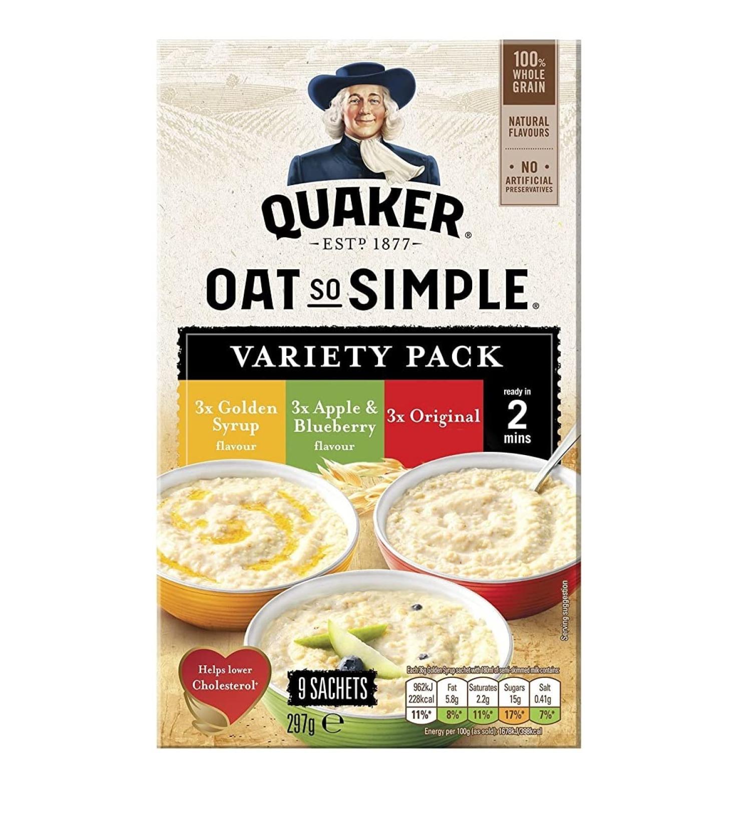 Quaker Oats - Oat So Simple - Variety - 297g - Buy Online on GoSupps.com