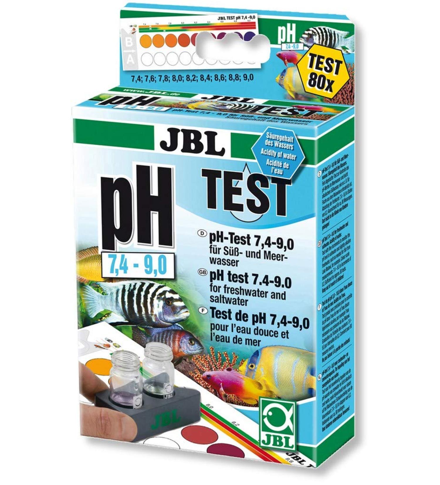 JBL quick test for determining the acidity in saltwater aquariums pH test 7.4-9.0 25348 test set pH 7.4 - 9.0