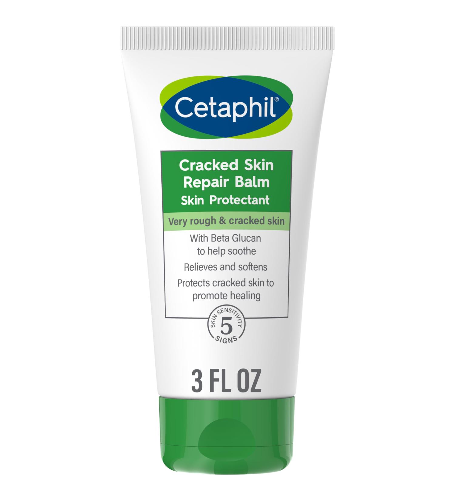 Cetaphil Cracked Skin Repair Balm 3 oz For Very Rough & Cracked Sensitive Skin Protects Soothes & Restores Deeper Cracks Hypoallergenic Fragrance Free (Packaging May Vary) 3 Ounce (Pack of 1) Cracked Skin 3oz - Buy Online on GoSupps.com