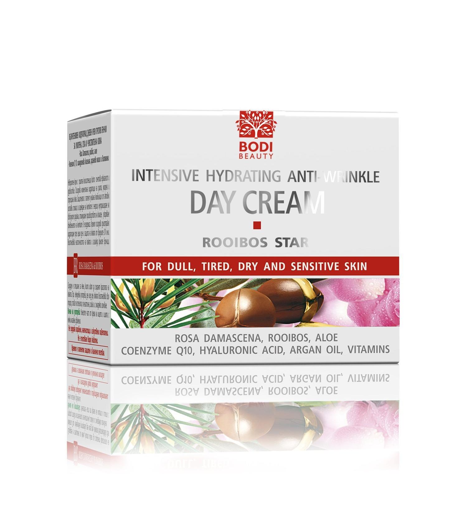 Rooibos Intensive Anti-Wrinkle Lifting Firming Day-Cream With Argan Oil Rooibos & Hyaluronic Acid - No Animal Testing - 50ml - Buy Online on GoSupps.com
