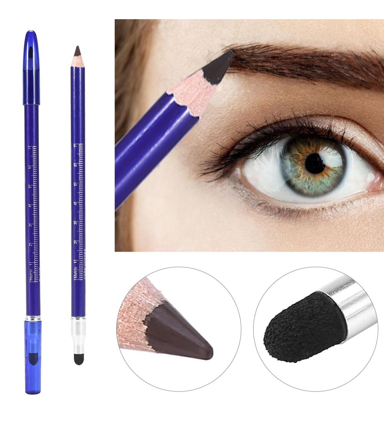 Eyebrow Pencil Semi-permanent Microblading Eyebrow Pen Waterproof Eyebrow Makeup Positioning Double-Head Eyebrow Pencil 3 Colors(Brown) - Buy Online on GoSupps.com