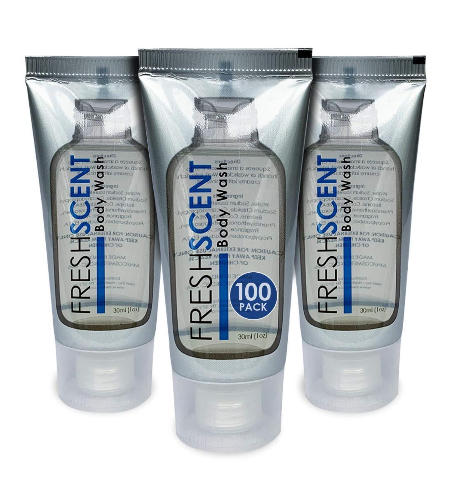 Freshscent 1oz Body Wash - Bulk 100 Pack for Hotels & Travel | Premium Amenities & Toiletries - Buy Online on GoSupps.com