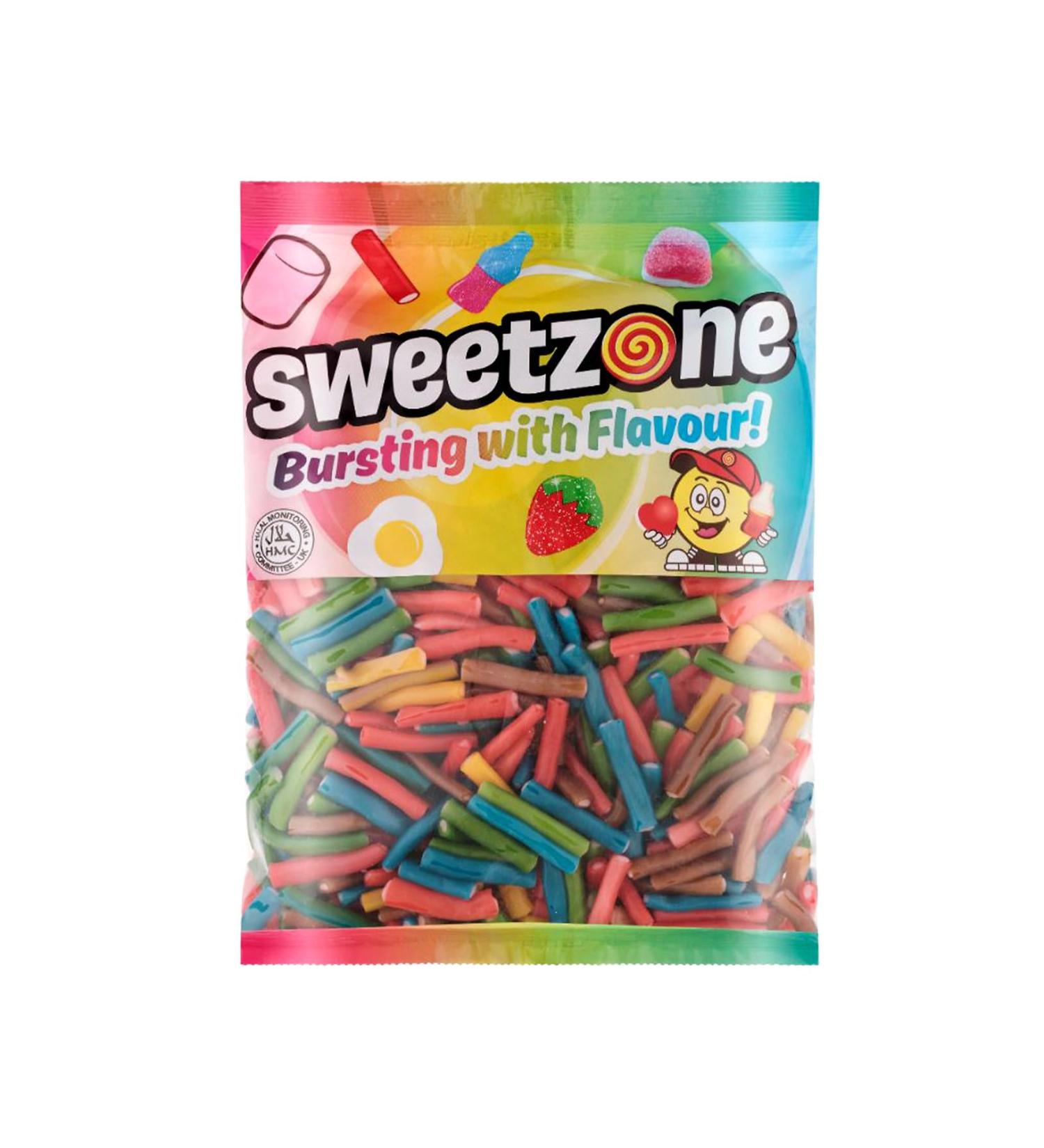 Sweetzone Mini Rainbow Pencils Retro Sweets Tub Candy Sticks 1 kg Halal Sweets Sweets Bulk Sweet Cart Gummy Sweets American Candy UK British Sweets for Sweet Enthusiasts Mini Rainbow 1kg - Buy Online on GoSupps.com