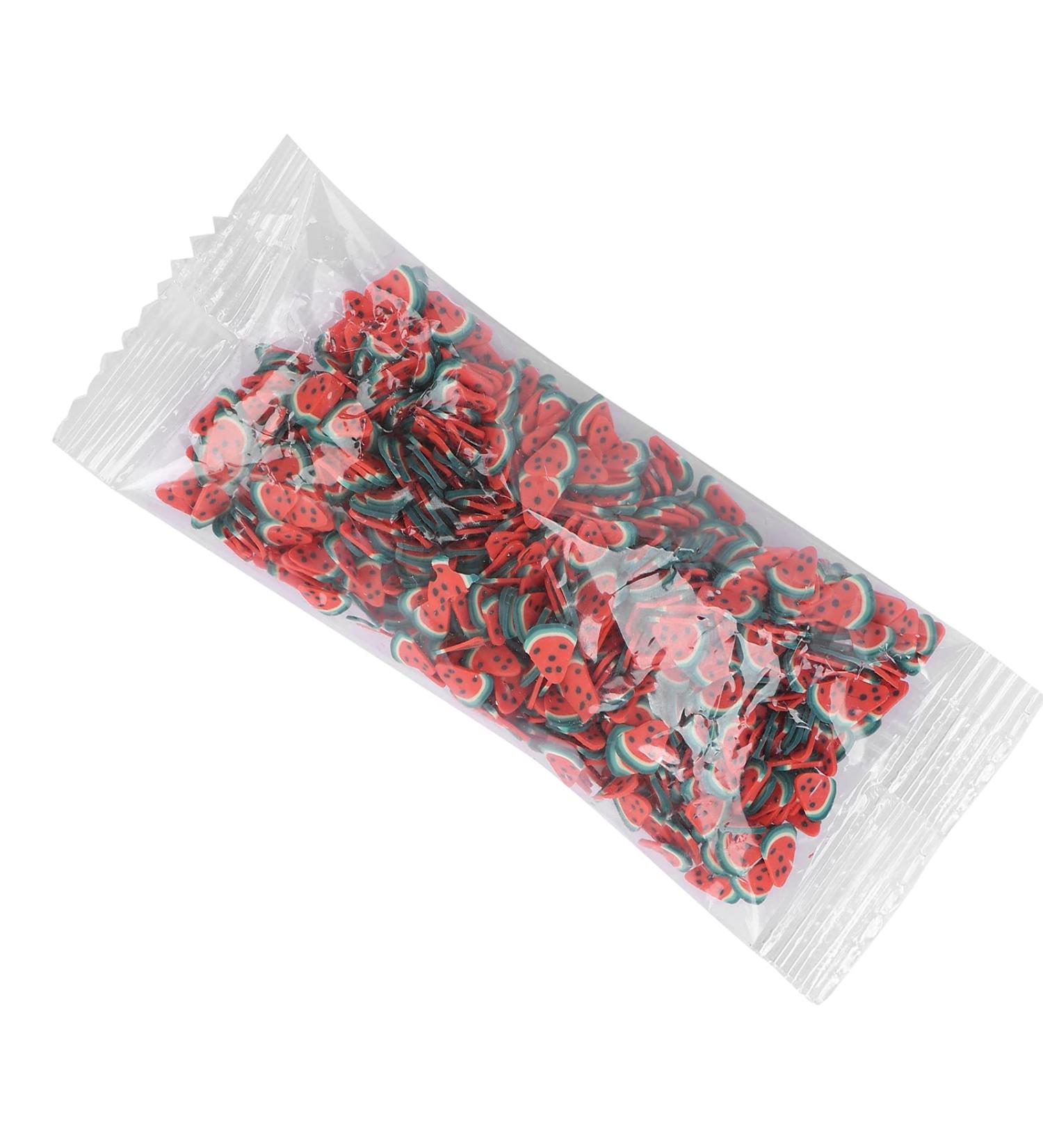 Fruit Nail Art Slices Multifunctional Exquisite DIY Manicure Slices for Nail Shop for Home (triangle watermelon) - Buy Online on GoSupps.com