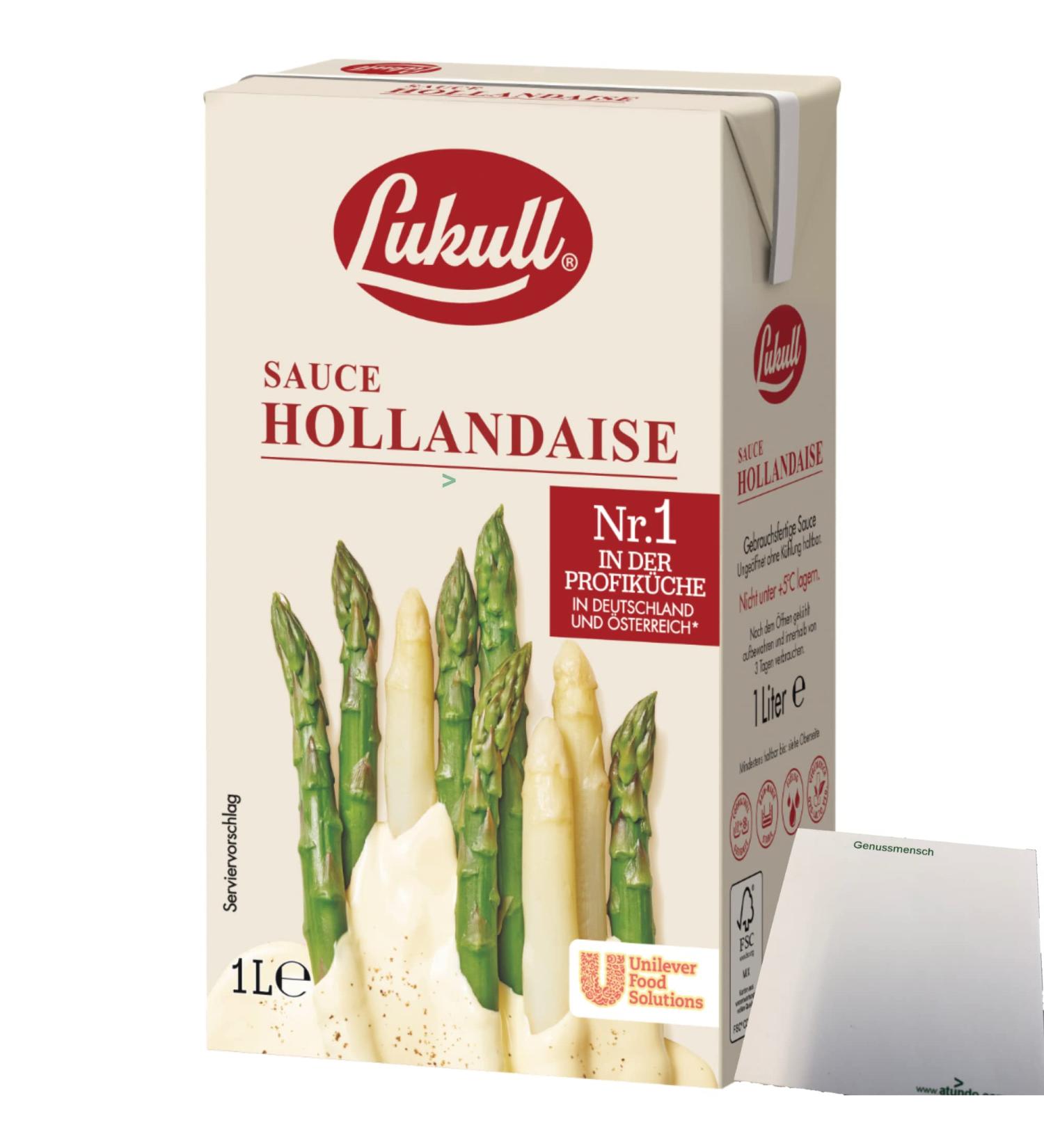 Lukull Hollandaise Sauce (1L) - Creamy Delicate Flavor | International Shipping Available - Buy Online on GoSupps.com