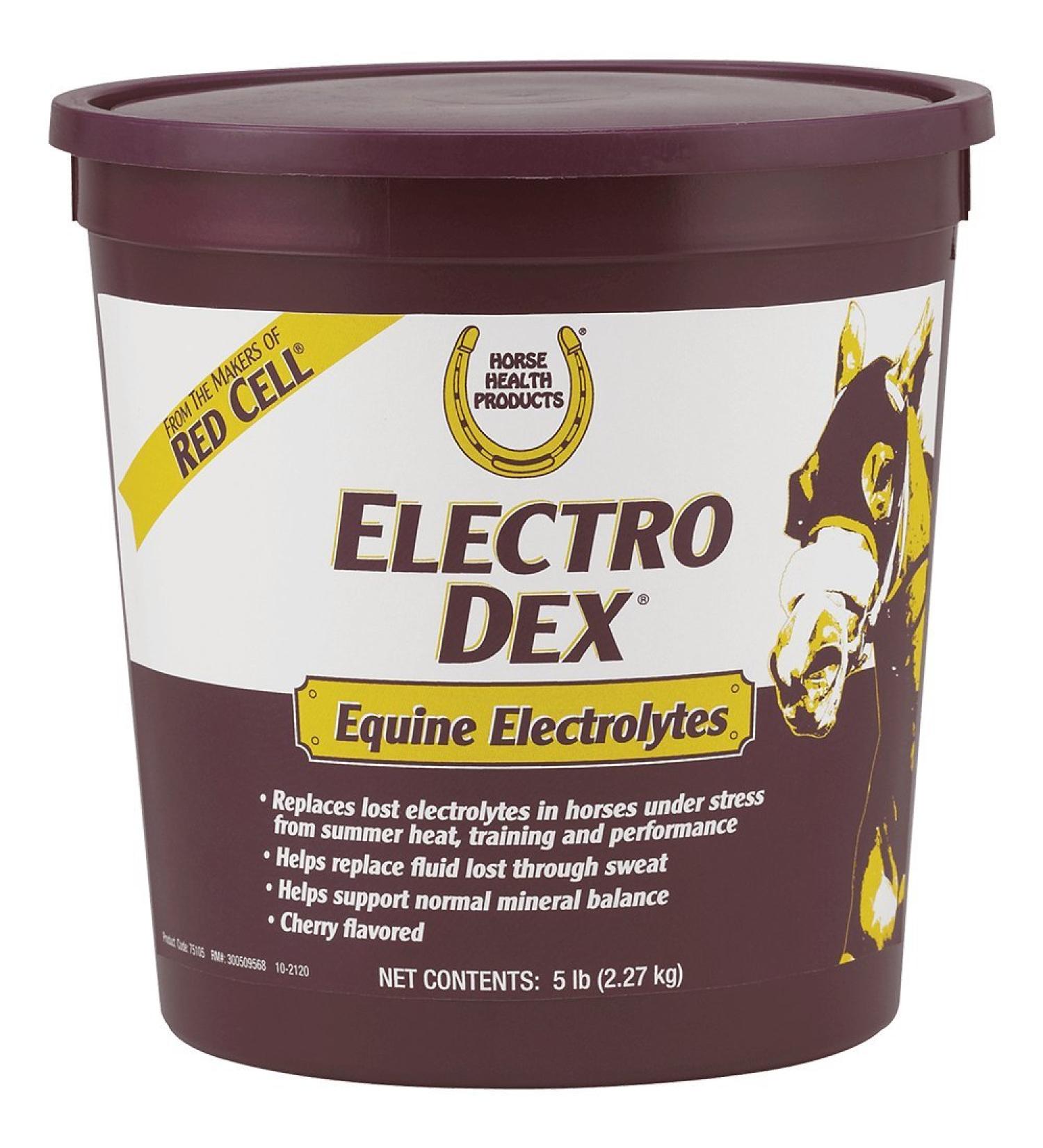 Horse Health Electro Dex Equine Elecrolytes 5-Pound 2.27 kg Clear