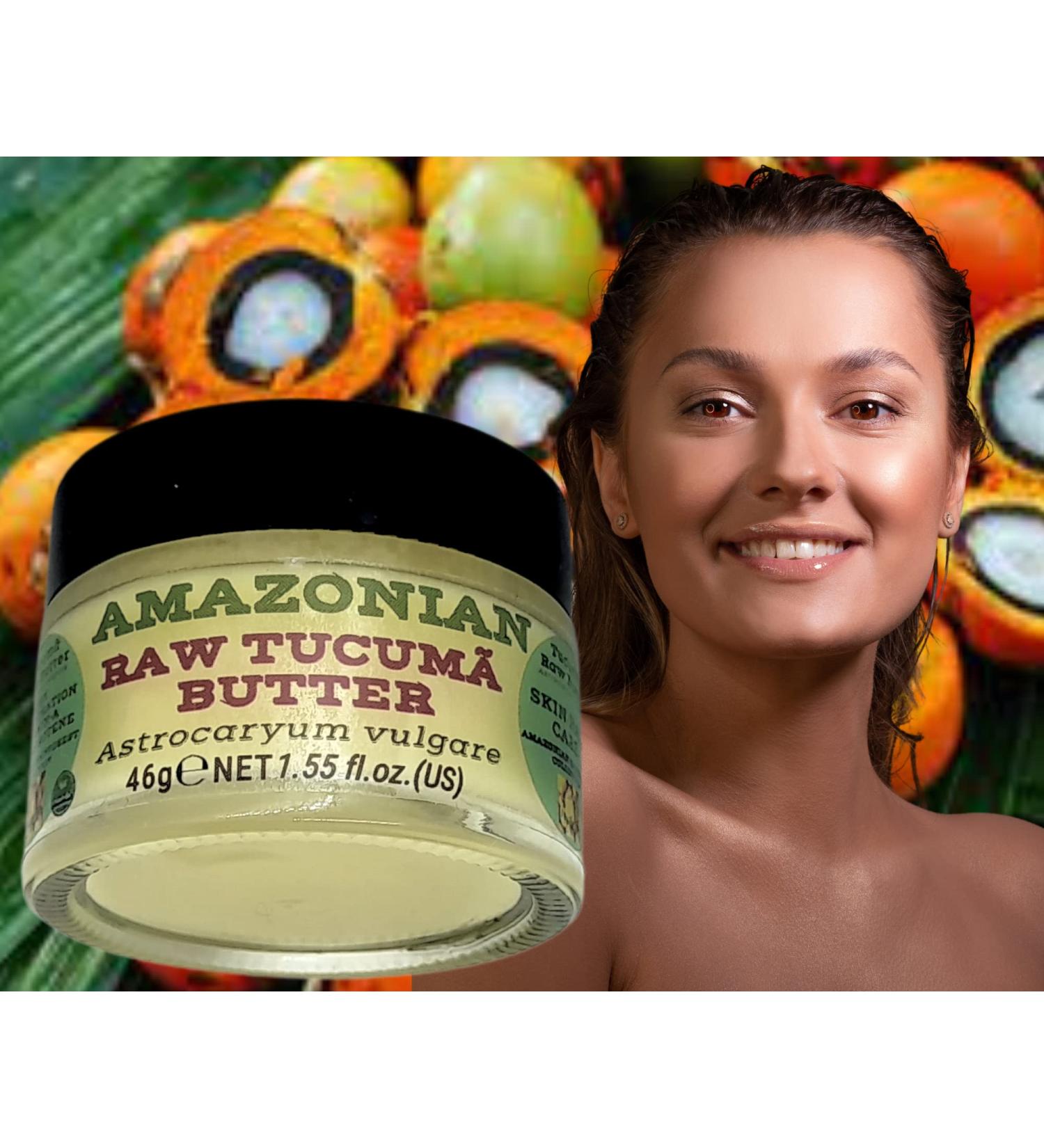 Nativilis Amazonian Raw TUCUMA BUTTER (Astrocaryum vulgare) GREAT HAIR CONDITIONER - HIGH CONCENTRATION VITAMIN-A BETA-CAROTENE - SKIN and Hair Care - nourishing moisturizing antioxidant - Copaiba - Buy Online on GoSupps.com