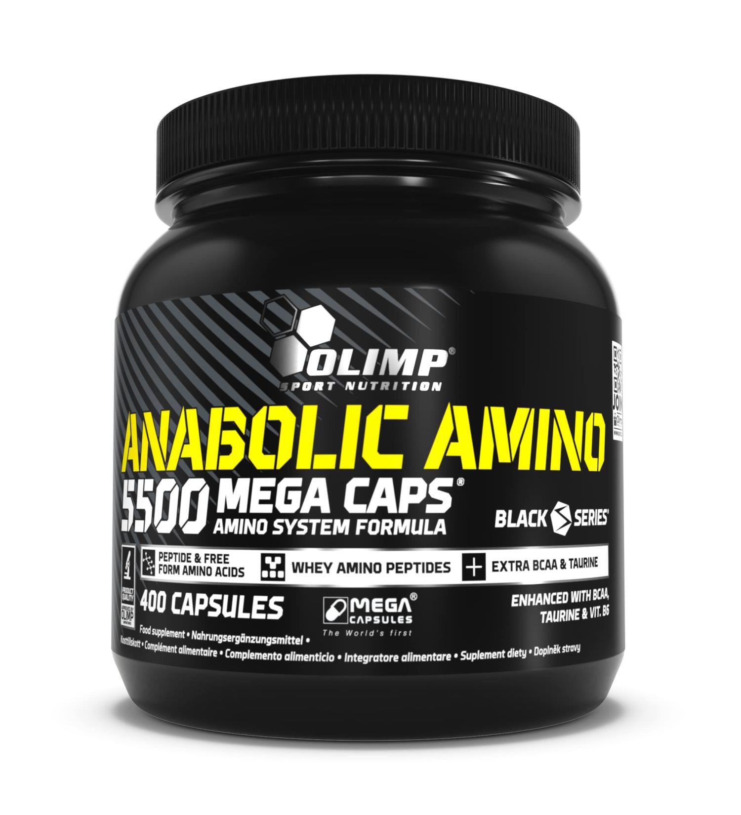 Olimp Anabolic Amino 5500 Mega Caps - High-Quality Amino Acids & Protein Supplements (400 Capsules) - International Shipping Available - Buy Online on GoSupps.com