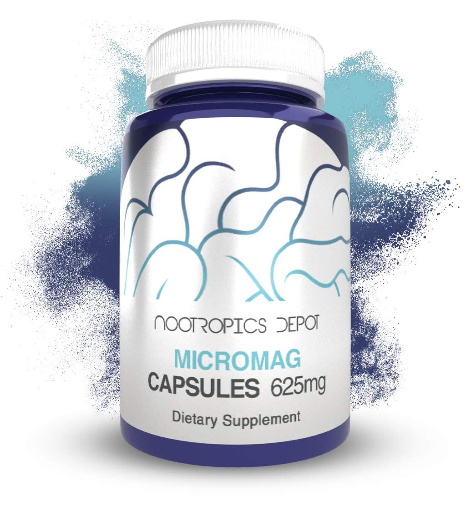MicroMag Magnesium Capsules 625mg - 90 Count | Contains 200mg Elemental Magnesium | Pack of 1 - Buy Online on GoSupps.com