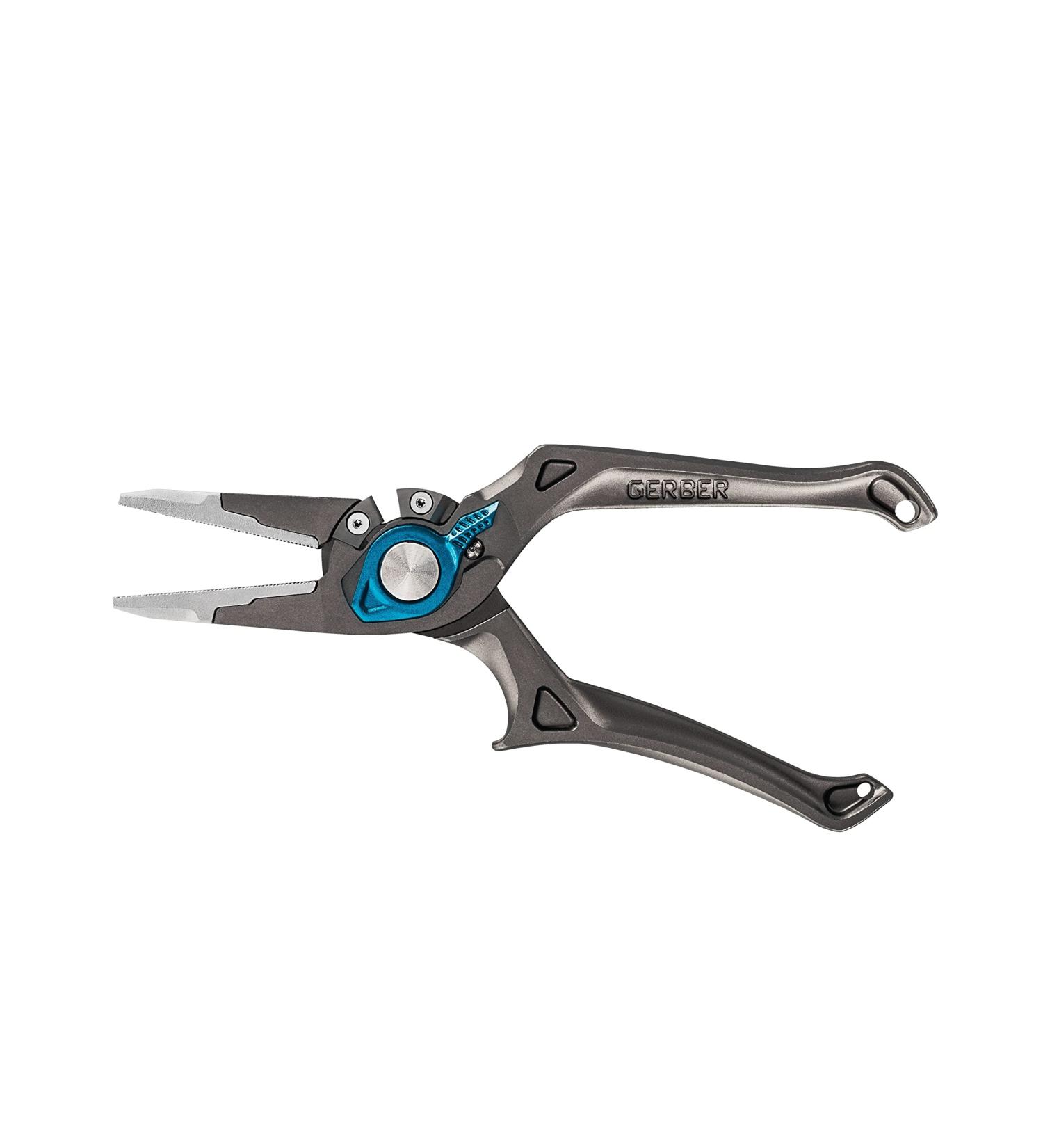 GERBER Magniplier Locking Fishing Pliers with Replaceable Jaw Tips & Cutters - Cyan - Buy Online on GoSupps.com