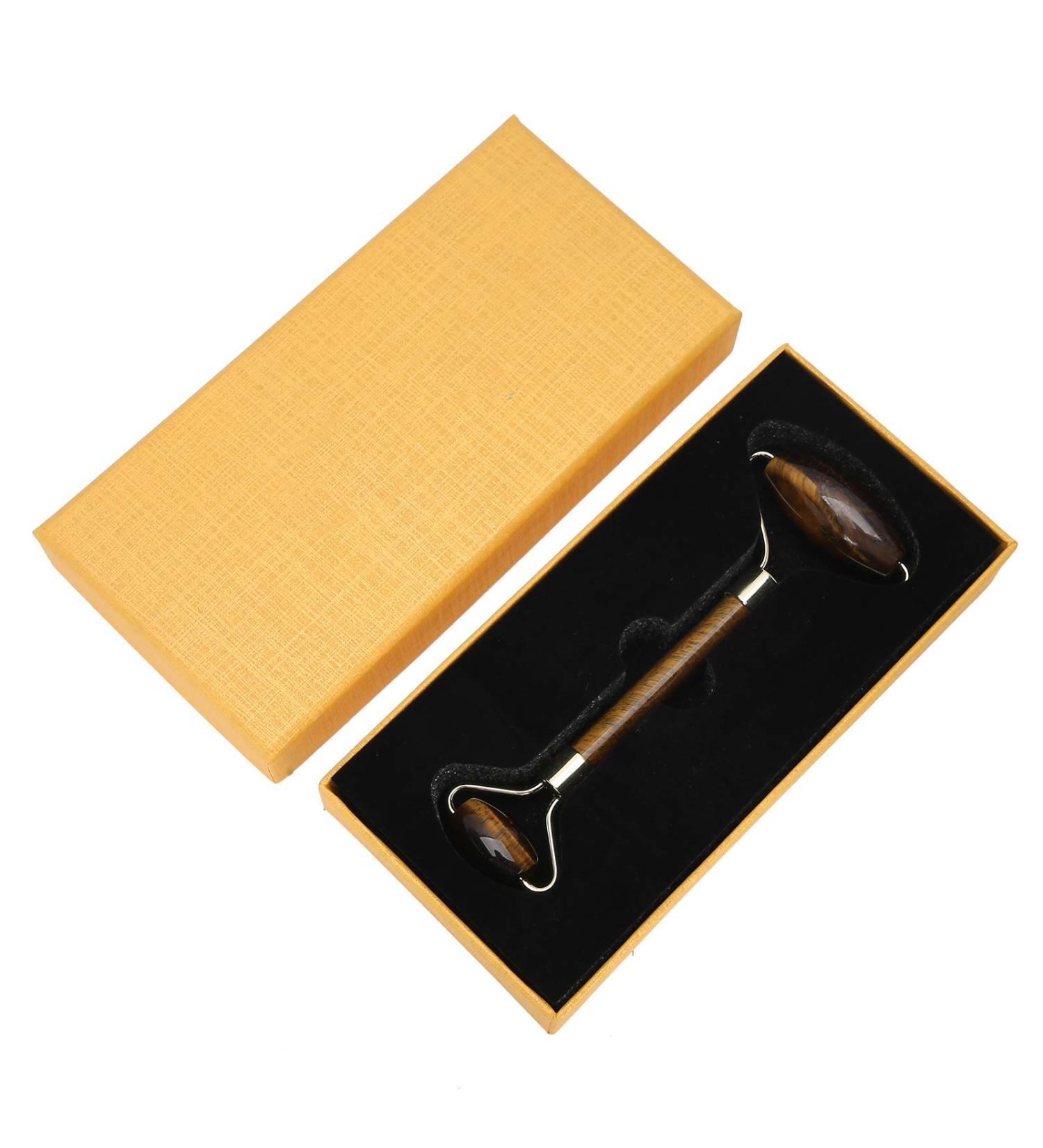 Verdant Touch Jade Facial Massage Roller - Natural Anti-Aging Face Lifting & Eye Beauty Tool - Buy Online on GoSupps.com