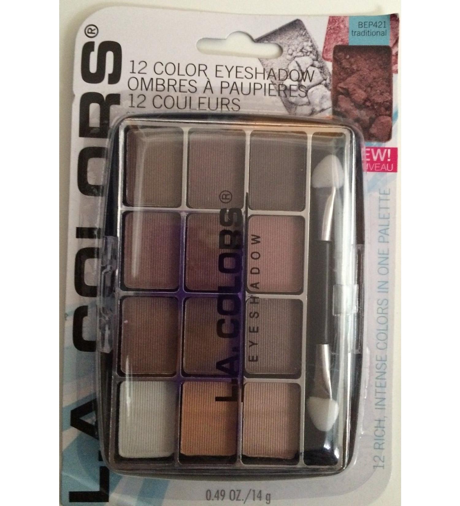 L.a. Colors Expressions - 12 Color Eyeshadow Traditional
