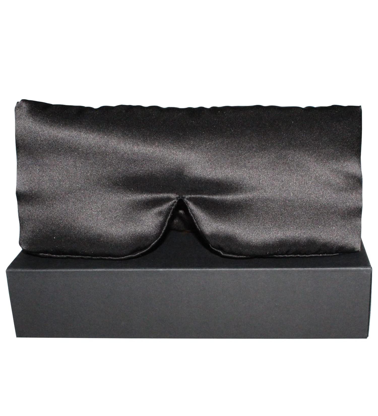 100% Mulberry Silk Eye Mask - Comfortable Blackout Sleeping Cover for Travel & Night Sleep | Soft Adjustable Eyeshade for Men & Women - Buy Online on GoSupps.com