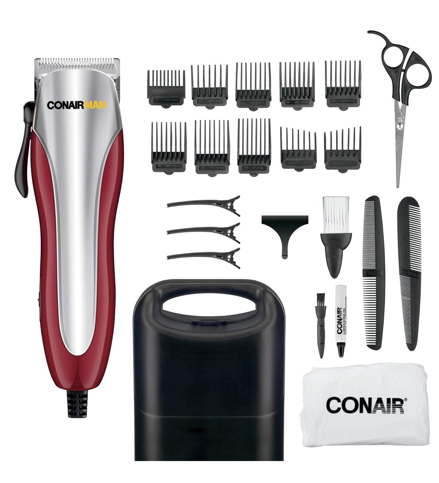 ConairMAN Ultra-Cut Hair Clippers for Men - 23-Piece Set for Precision Grooming | International Shipping Available - Buy Online on GoSupps.com