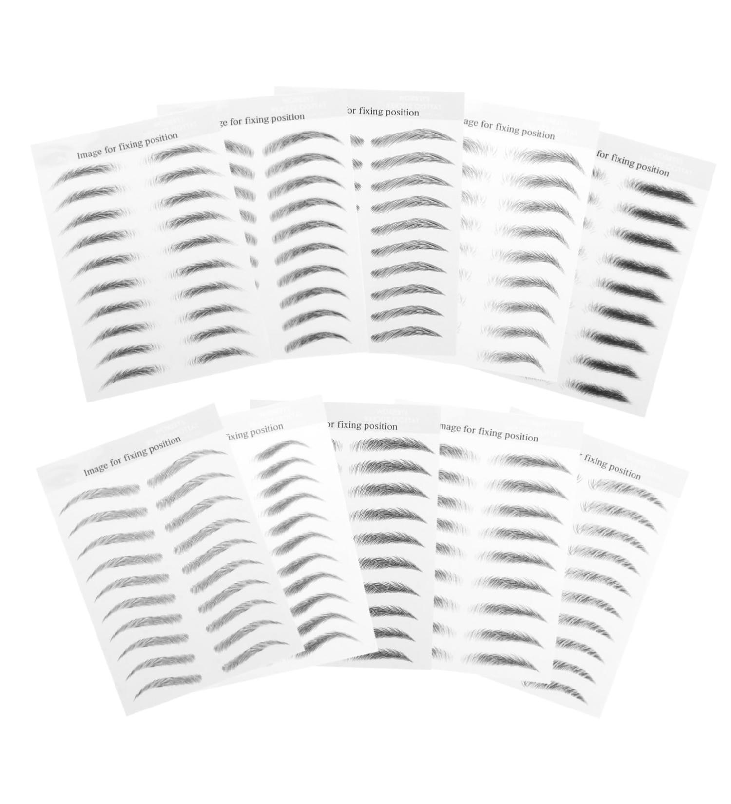 Balacoo 30 sheets False Eyebrows Sticker Imitation Brow D Waterproof Tattoos Hair-like Stickers Eyebrow - Buy Online on GoSupps.com