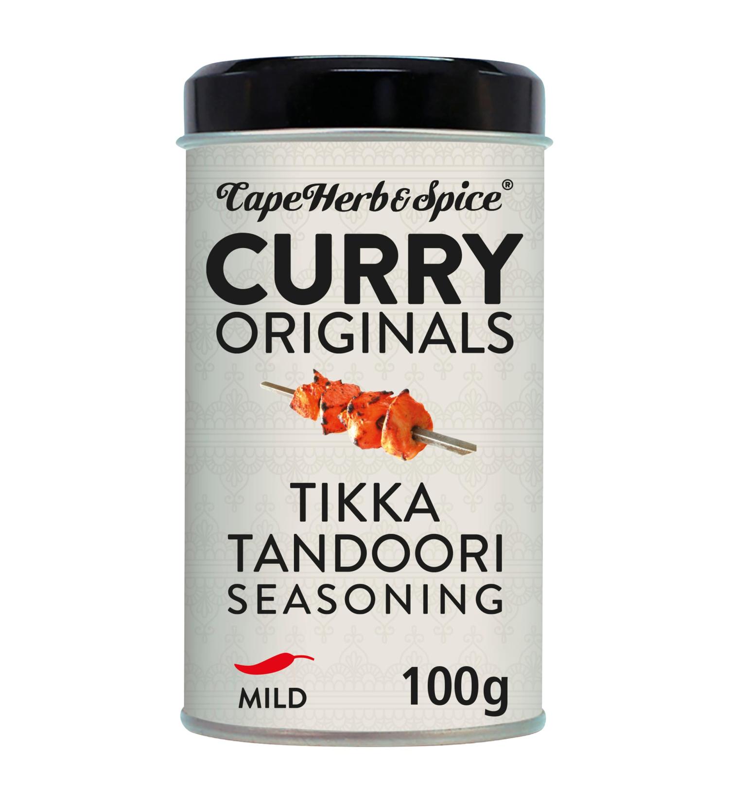 Cape Herb & Spice Curry Originals Tikka Tandoori Seasoning 100g - Mild Chilli Rating - Buy Online on GoSupps.com