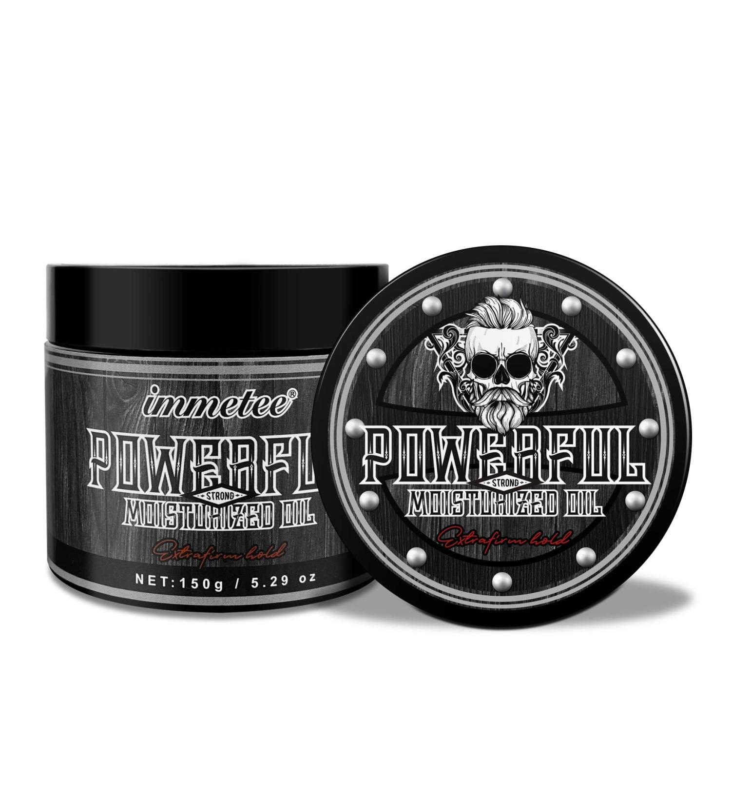 Immetee Hair Pomade for Men - Strong Hold High Shine Water-Based Clay - 150g Easy to Wash Non-Greasy Hair Wax for All Styles - Buy Online on GoSupps.com