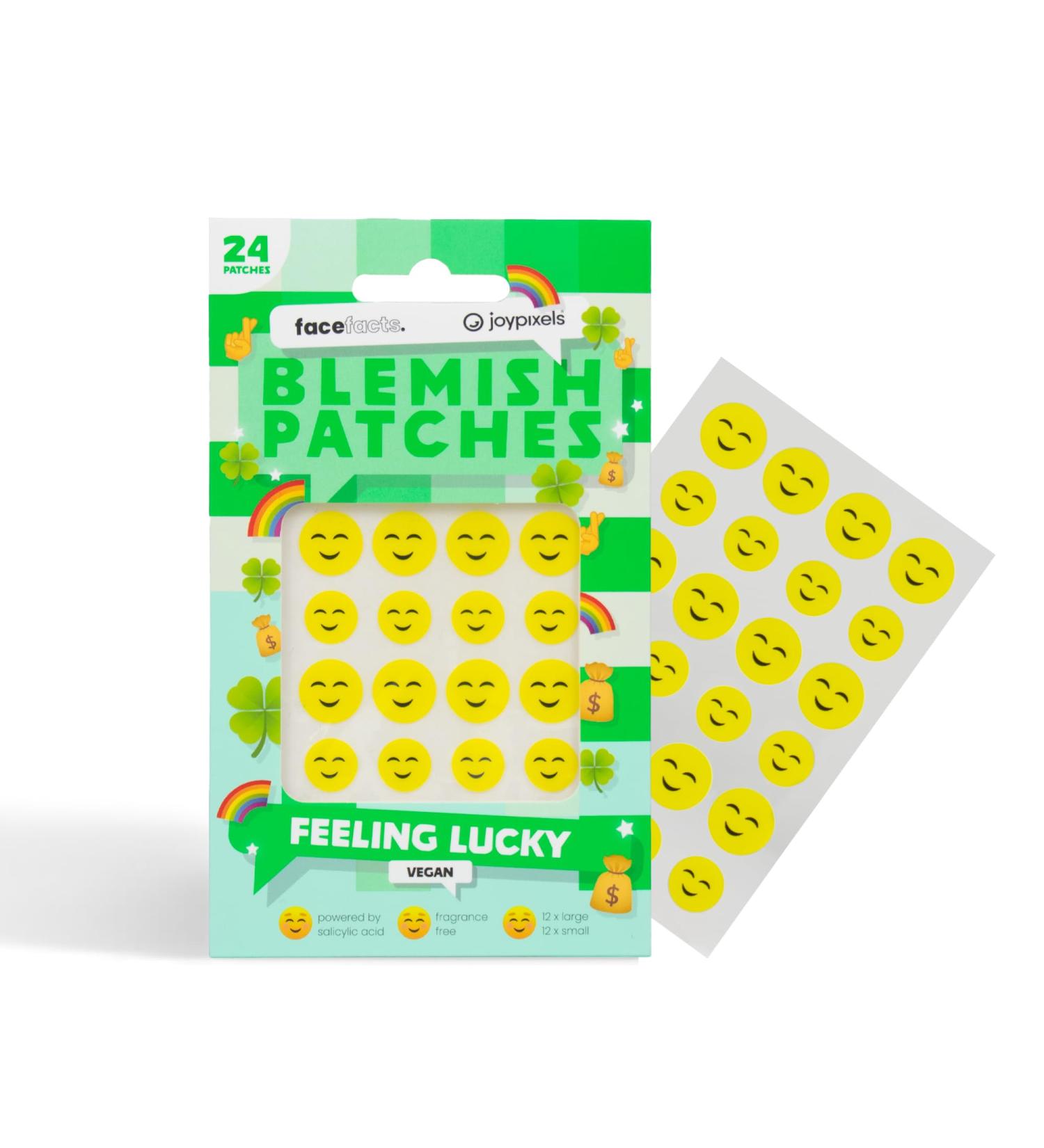 Face Facts Joypixel Blemish Patches | Feeling Lucky | Salicylic Acid + Niacinamide | 24 Patches