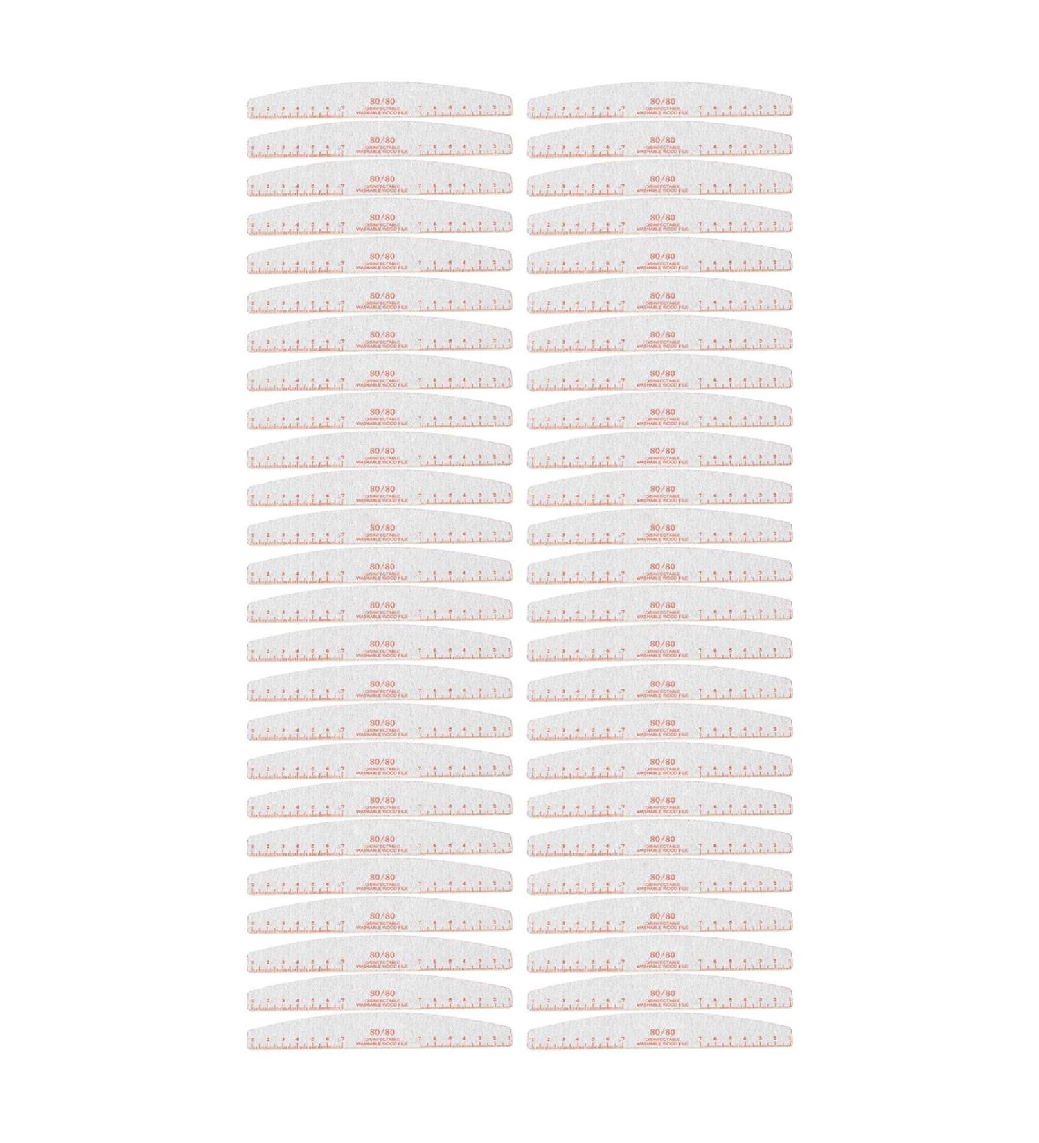 80/80 Grit Nail Files Coarse Grit Nail File Manicure Tool Nail Filers Coarse Nail File Washable Nail Filers for Acrylic Gel Fake Nails Curved Design Versatile Tool - Buy Online on GoSupps.com