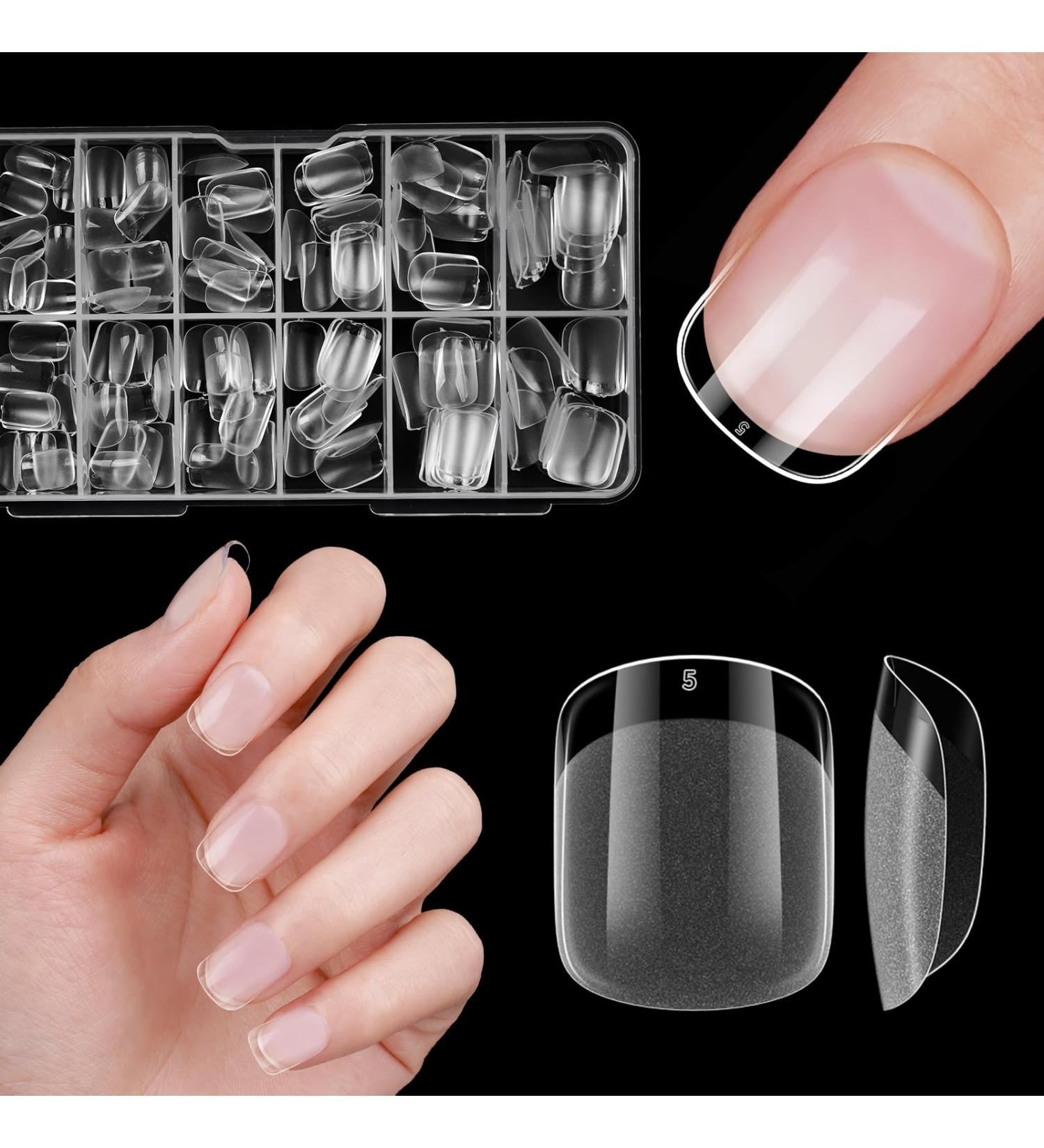  Venares Venares 120 Pieces Ultra Short Square Soft Gel Nail Tips for Gel Nails 15 Sizes - Buy Online on GoSupps.com