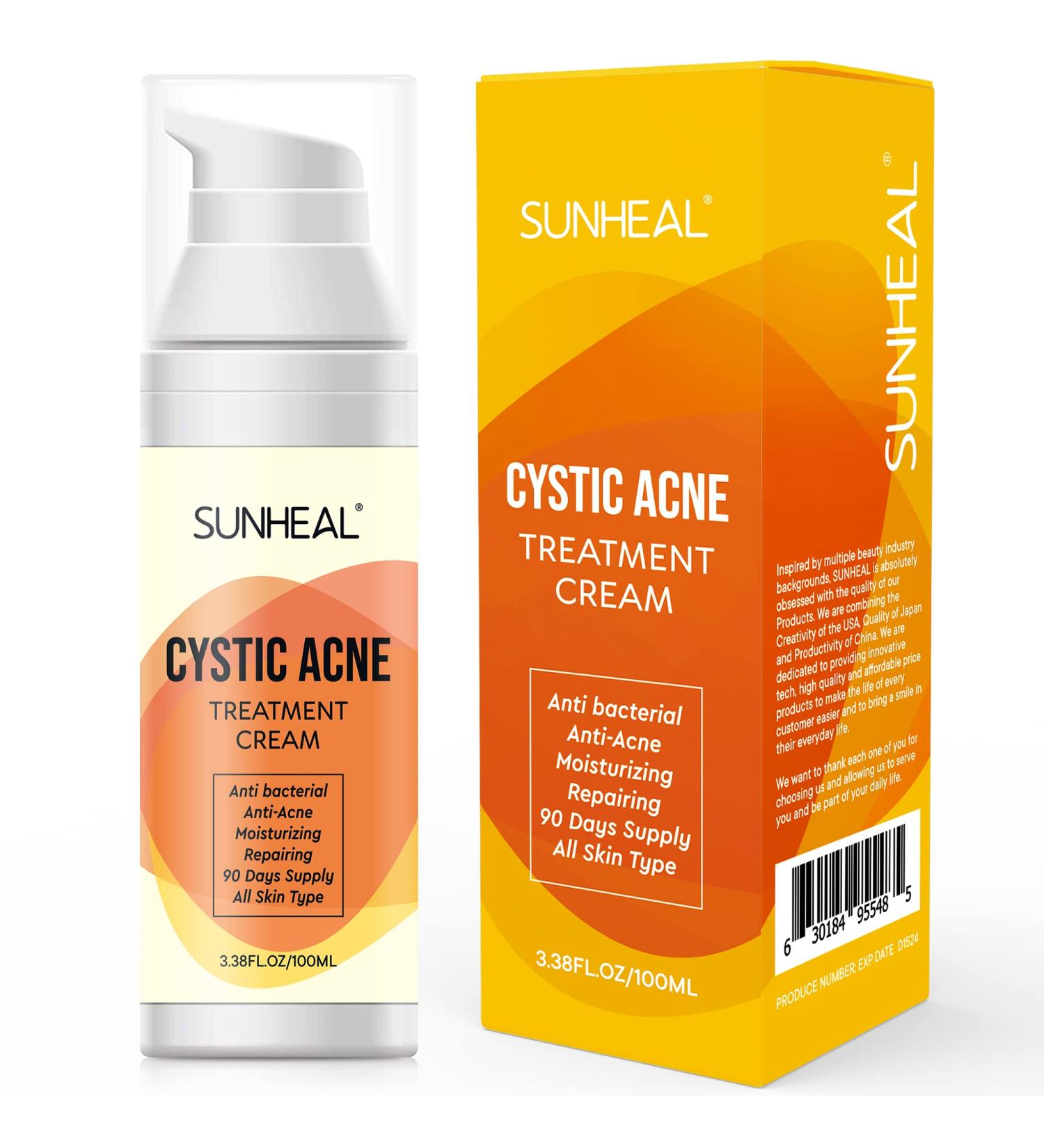Cystic Hormonal and Severe Acne Treatment Cream - Anti Acne Ingredients, USA Designed, Japan Formulated (100ml/3.38oz) - Buy Online on GoSupps.com
