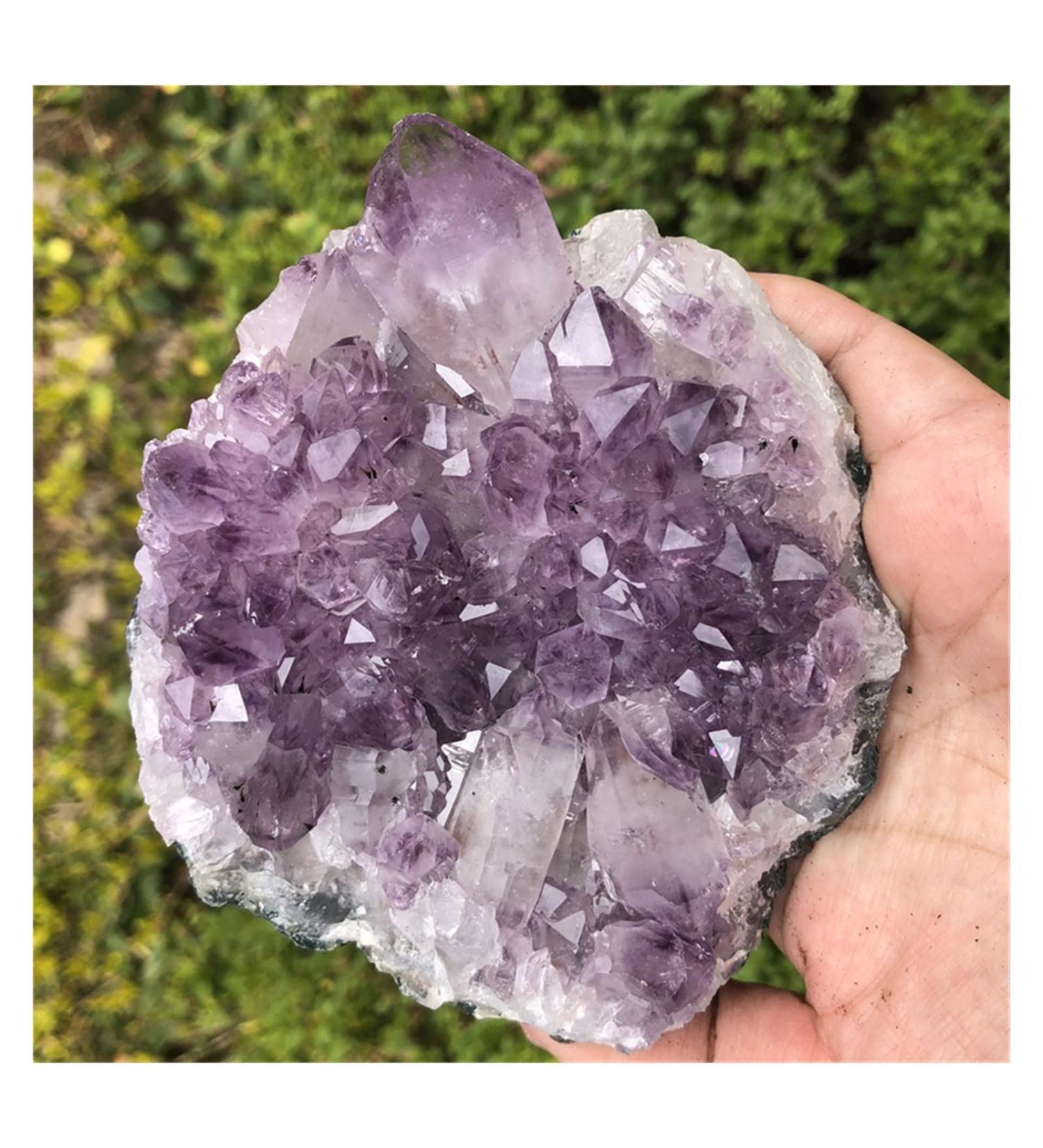 Amethyst 0.45kg Large Natural Amethyst Crystal Cluster Quartz Stone ZJGIDTEM - Buy Online on GoSupps.com