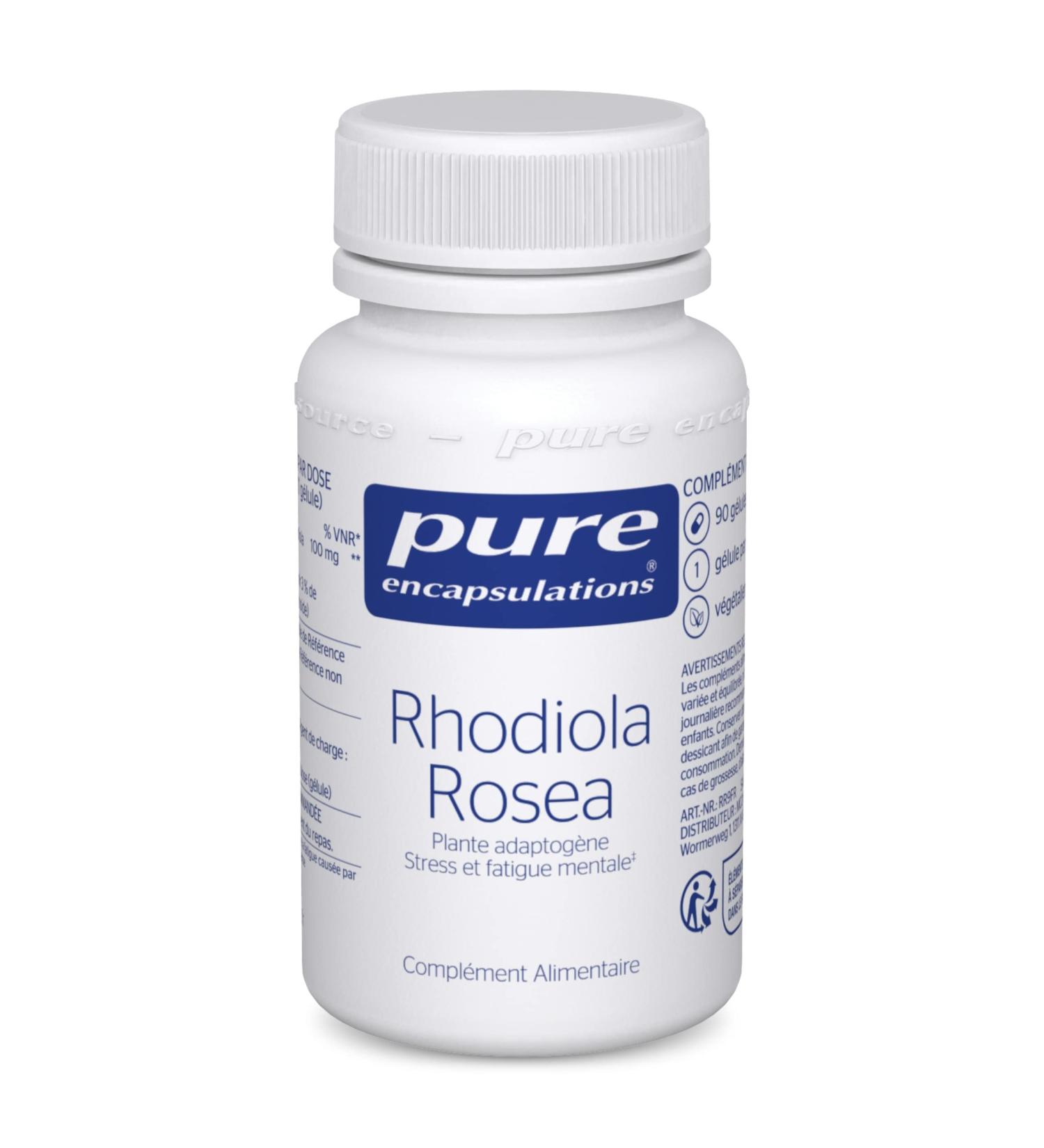 Pure Encapsulations - Rhodiola Rosea - Adaptogene Plant against Stress and Mental Fatigue - 60 Capsule - Buy Online on GoSupps.com