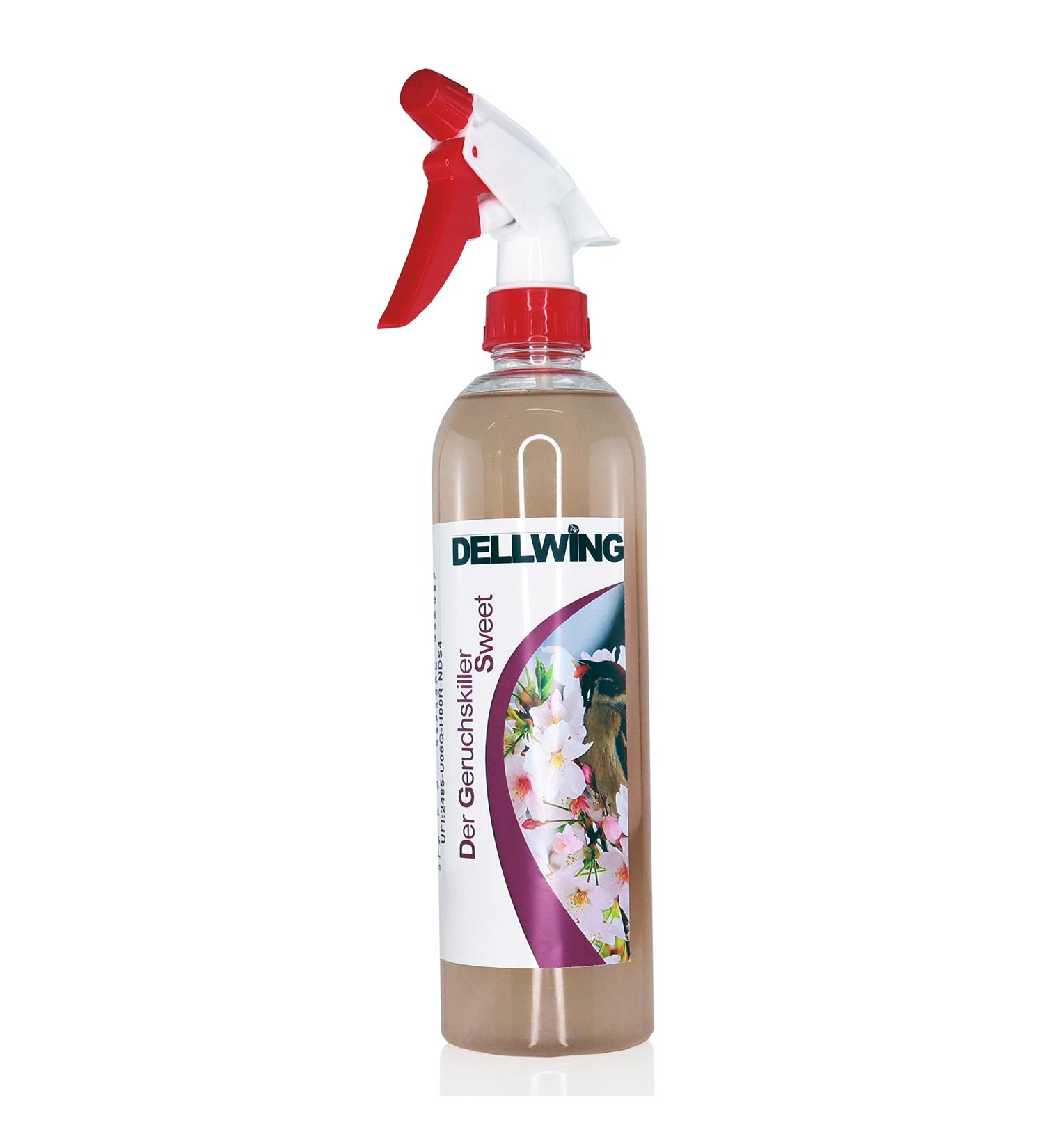 Dellwing Sweet Odor Neutralizer Spray 500ml - Microbiological Odor Remover for Home Pets Cars & Clothing - Effective Odor Killer - Buy Online on GoSupps.com