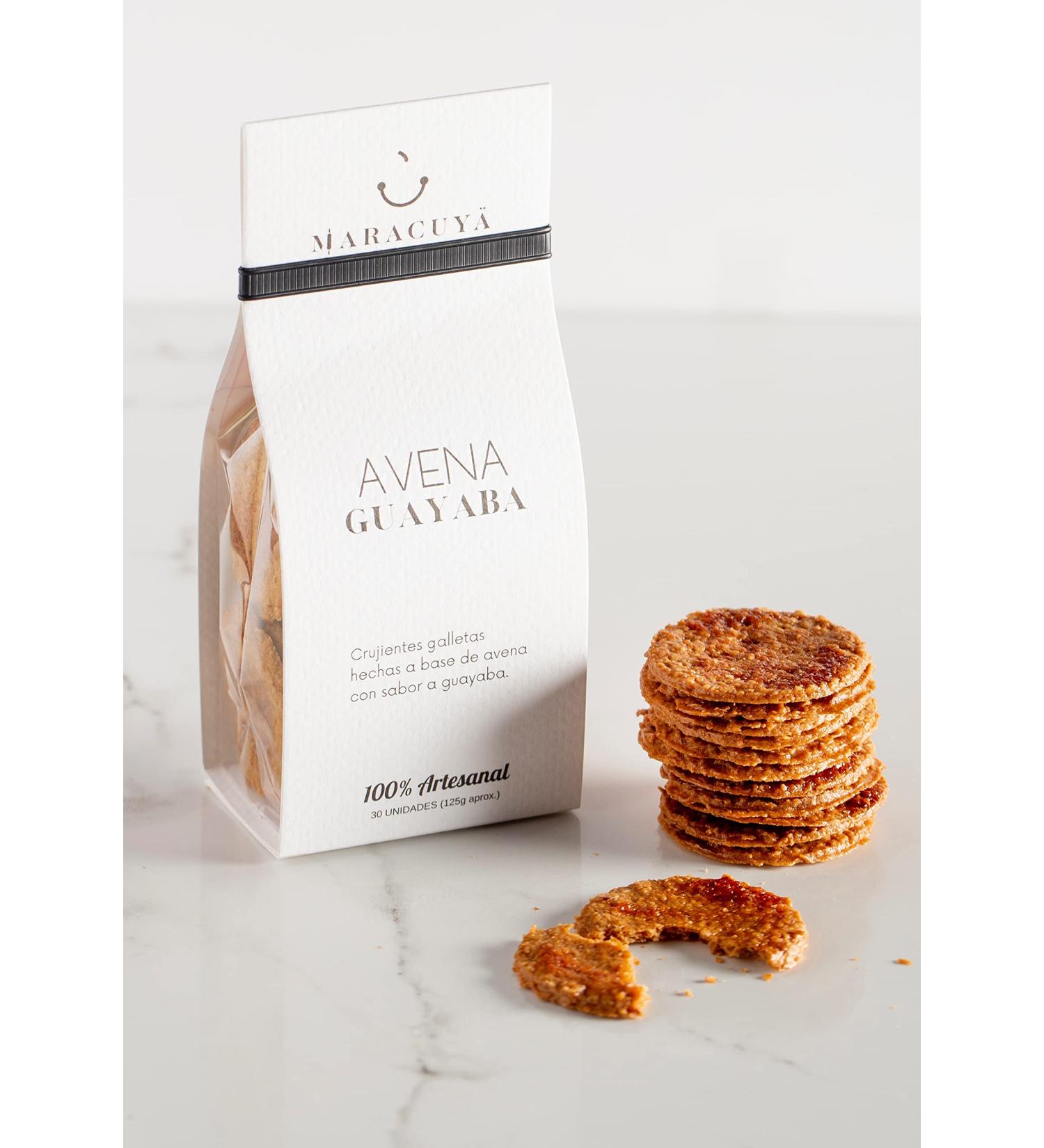 Maracuya Guava Oatmeal Cookies - Thin & Crispy - 150g - Ideal Coffee Pairing - Buy Online on GoSupps.com