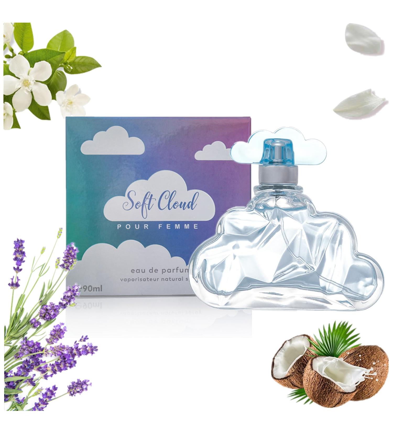 Cloud Perfume Soft Cloud Eau De Parfum for Women Dreamy Fragrance with Lasting Impression Romantic Cloud Shaped Women's Perfume with Notes of Lavender Coconut Vanilla & Pear (1pc) - Buy Online on GoSupps.com
